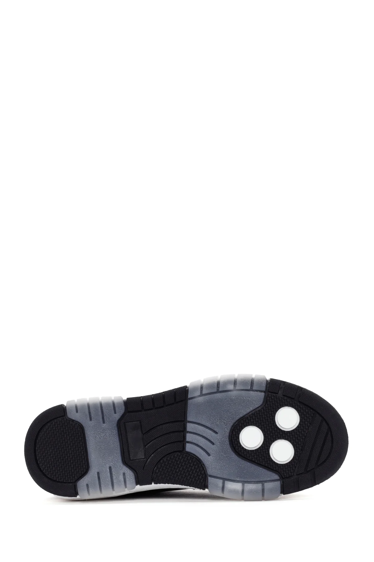 Kadın Siyah Bağcıklı Deri Sneaker - Image 4