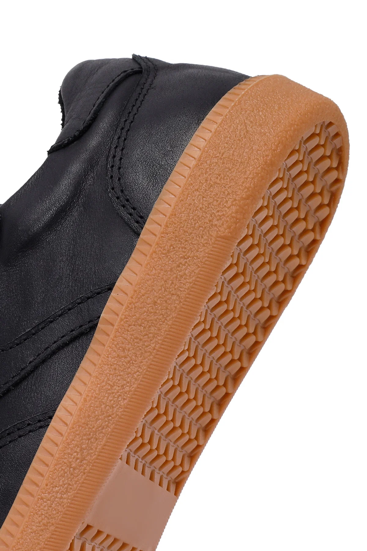 Kadın Siyah Bağcıklı Deri Sneaker - Image 8