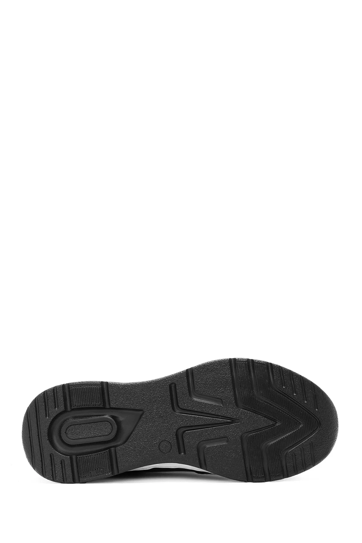 Kadın Siyah Bağcıklı Deri Sneaker - Image 4