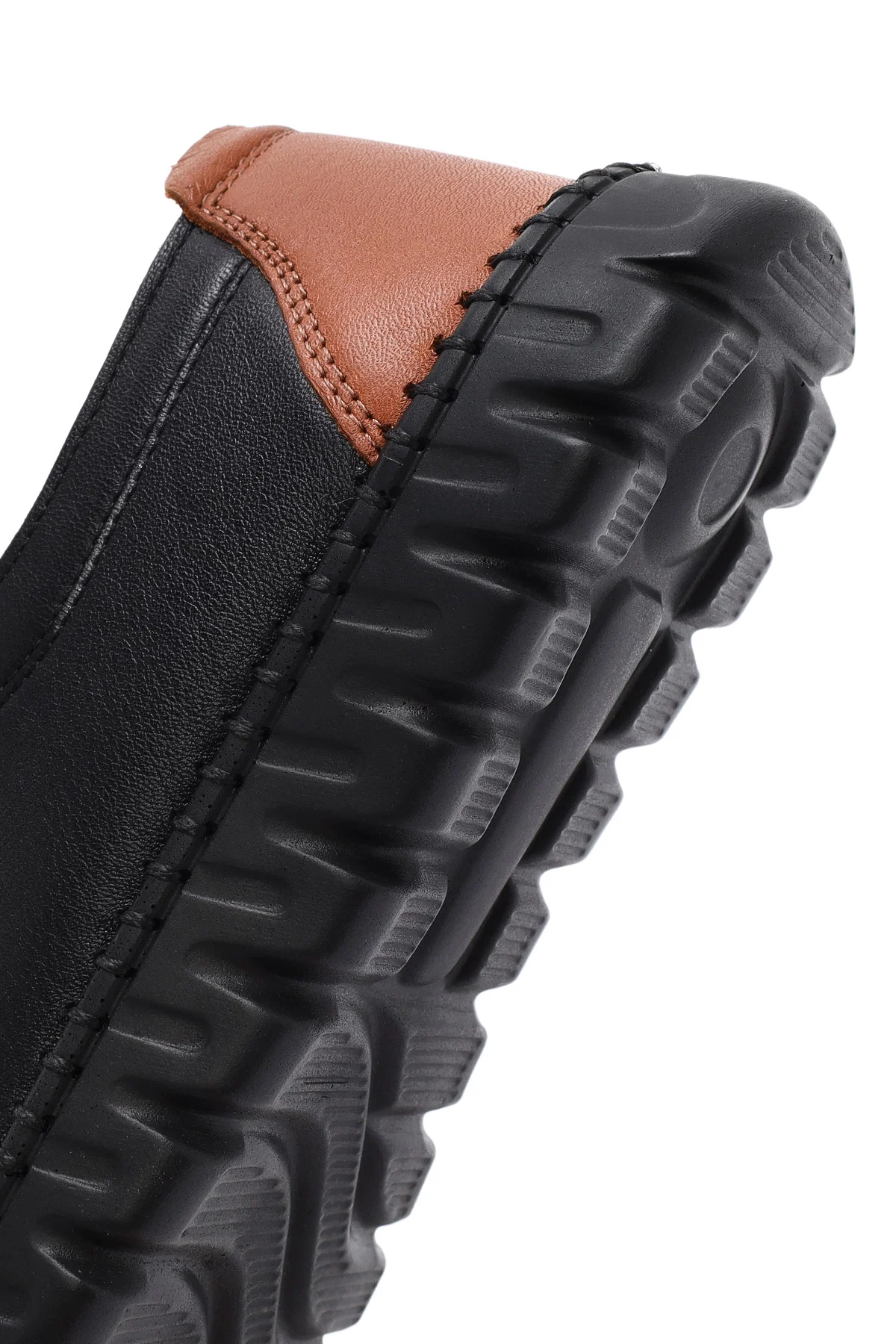 Kadın Siyah Bağcıklı Deri Sneaker - Image 8