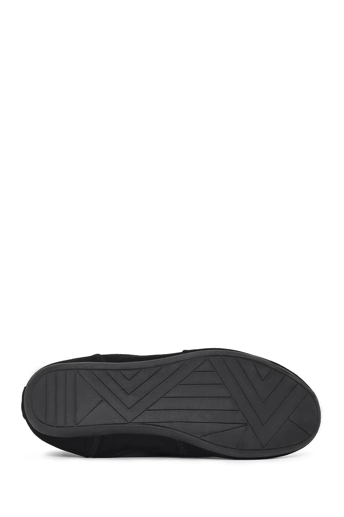Kadın Siyah Bağcıklı Deri Sneaker - Image 5