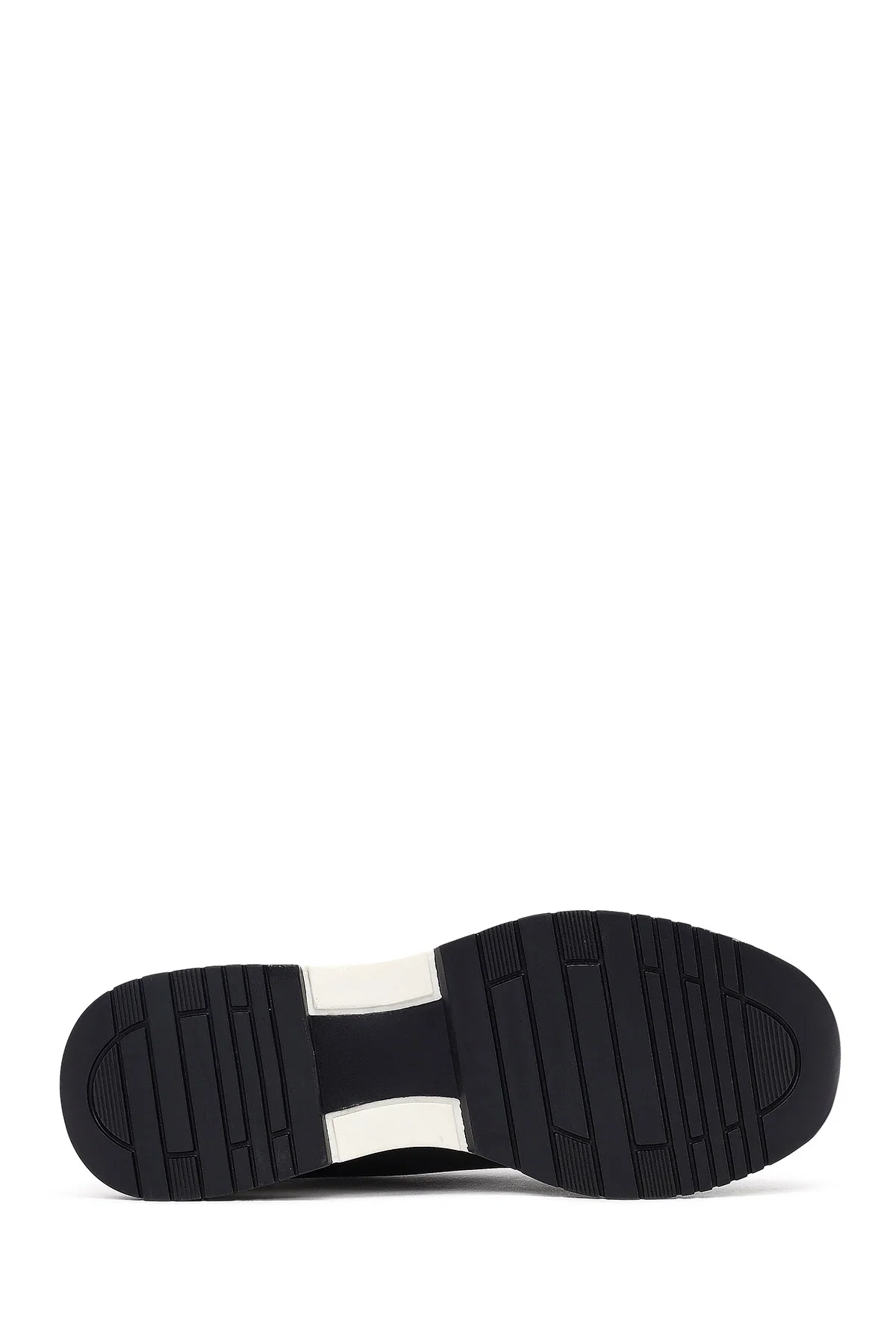 Kadın Siyah Bağcıklı Dolgu Topuklu Sneaker - Image 4