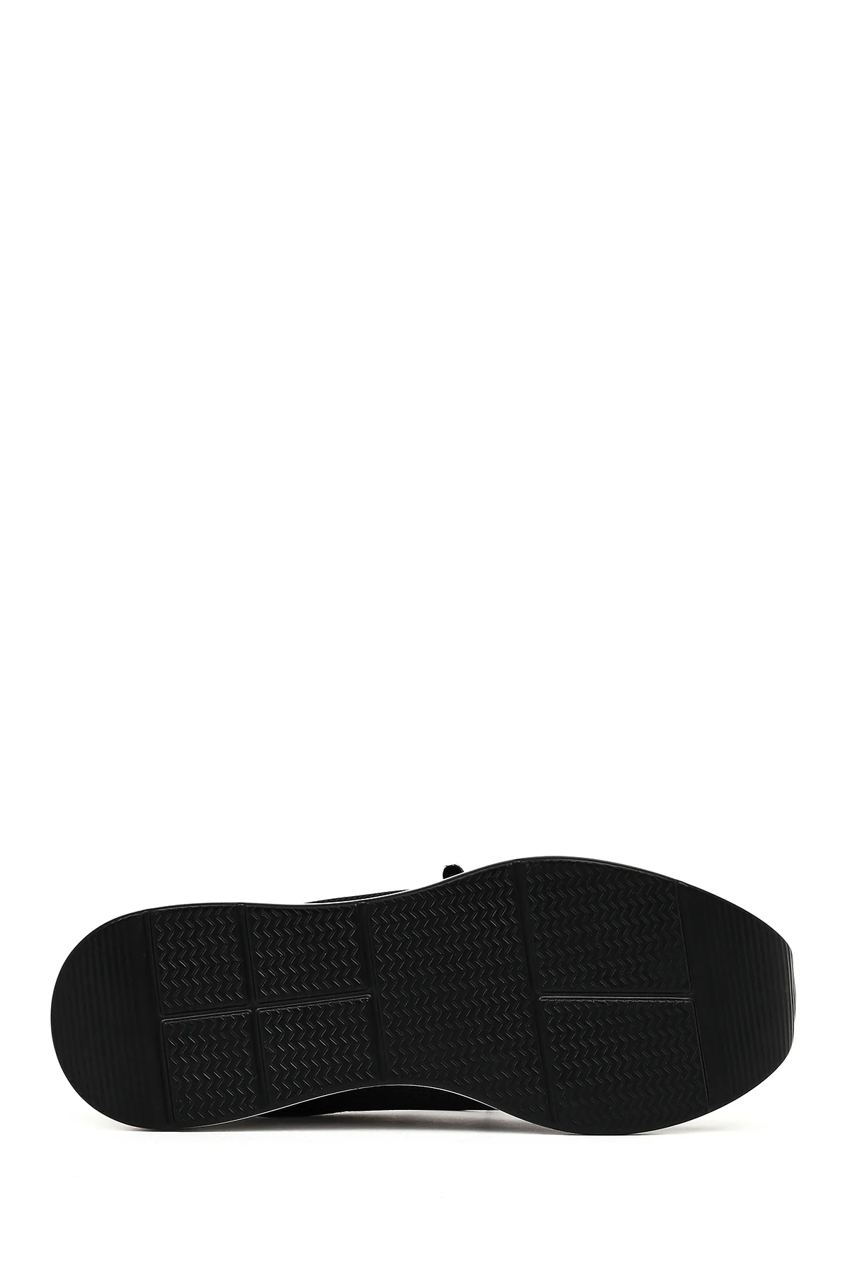 Kadın Siyah Bağcıklı Dolgu Topuklu Sneaker - Image 5