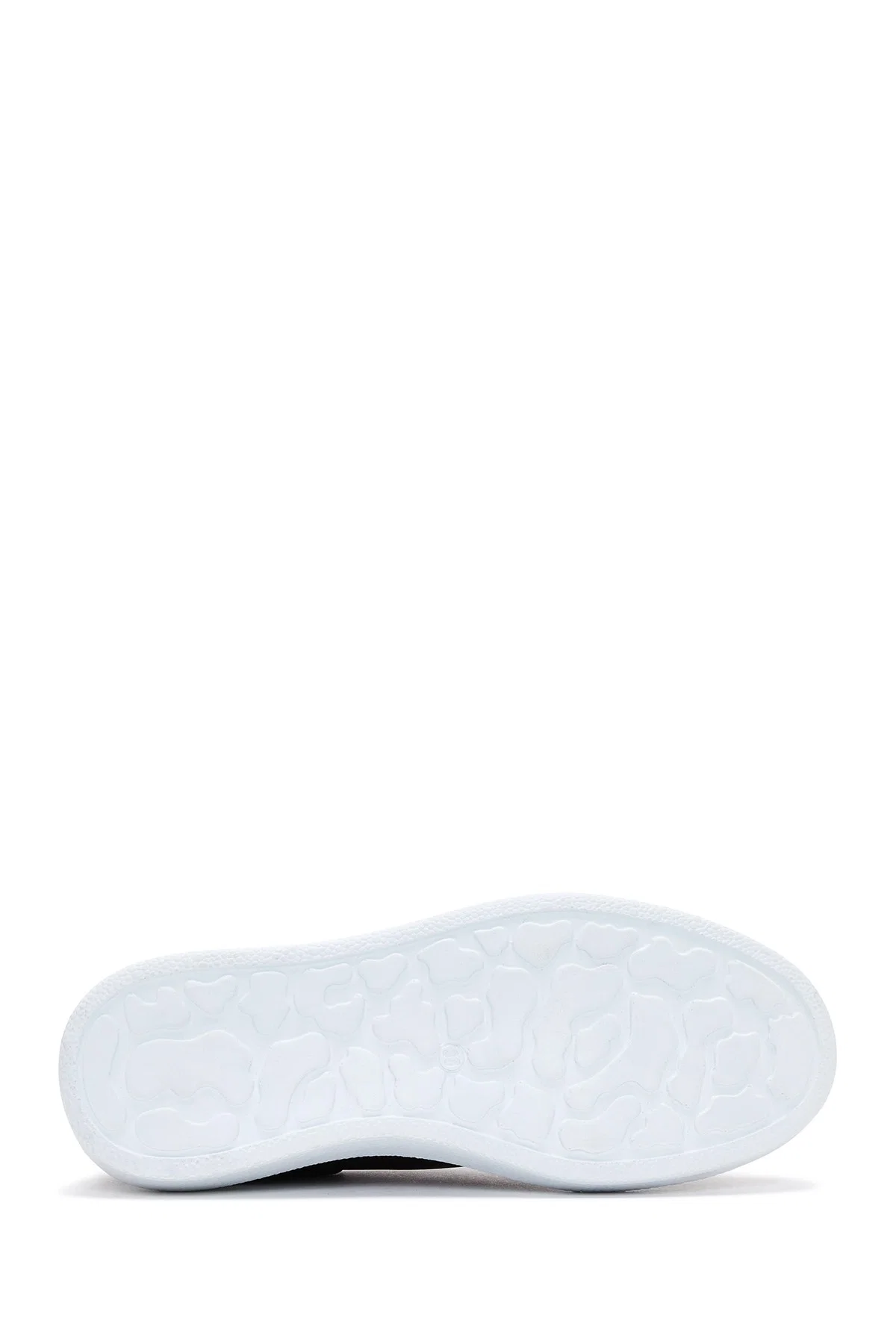 Kadın Siyah Bağcıklı Kalın Taban Deri Sneaker - Image 4