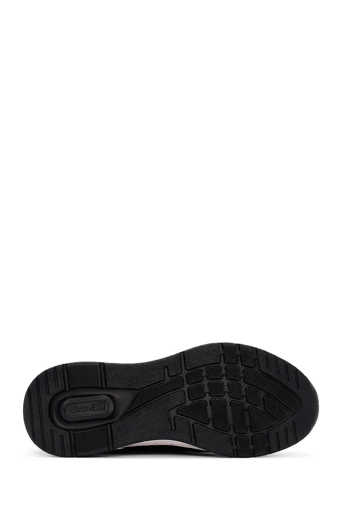 Kadın Siyah Bağcıklı Kalın Tabanlı Deri Sneaker - Image 4
