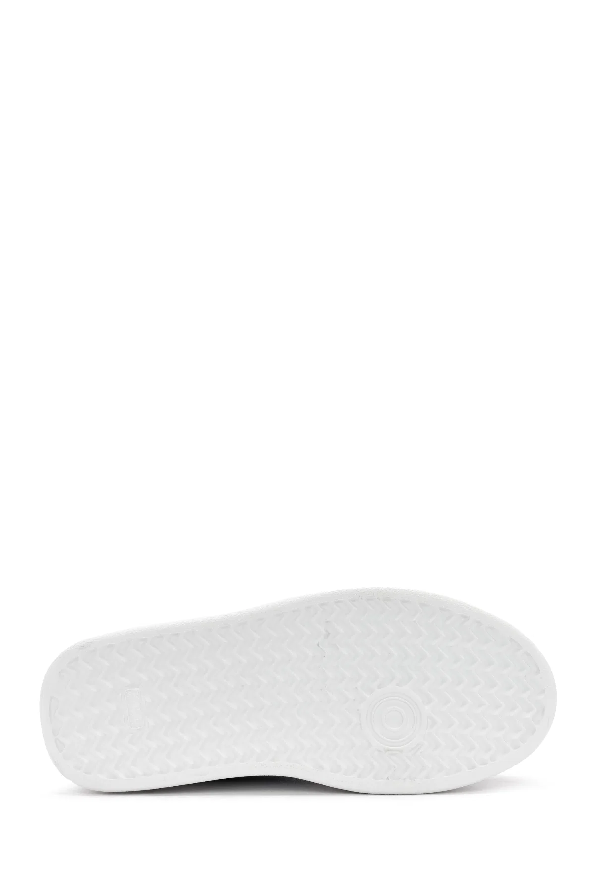 Kadın Siyah Bağcıklı Kalın Tabanlı Deri Sneaker - Image 4