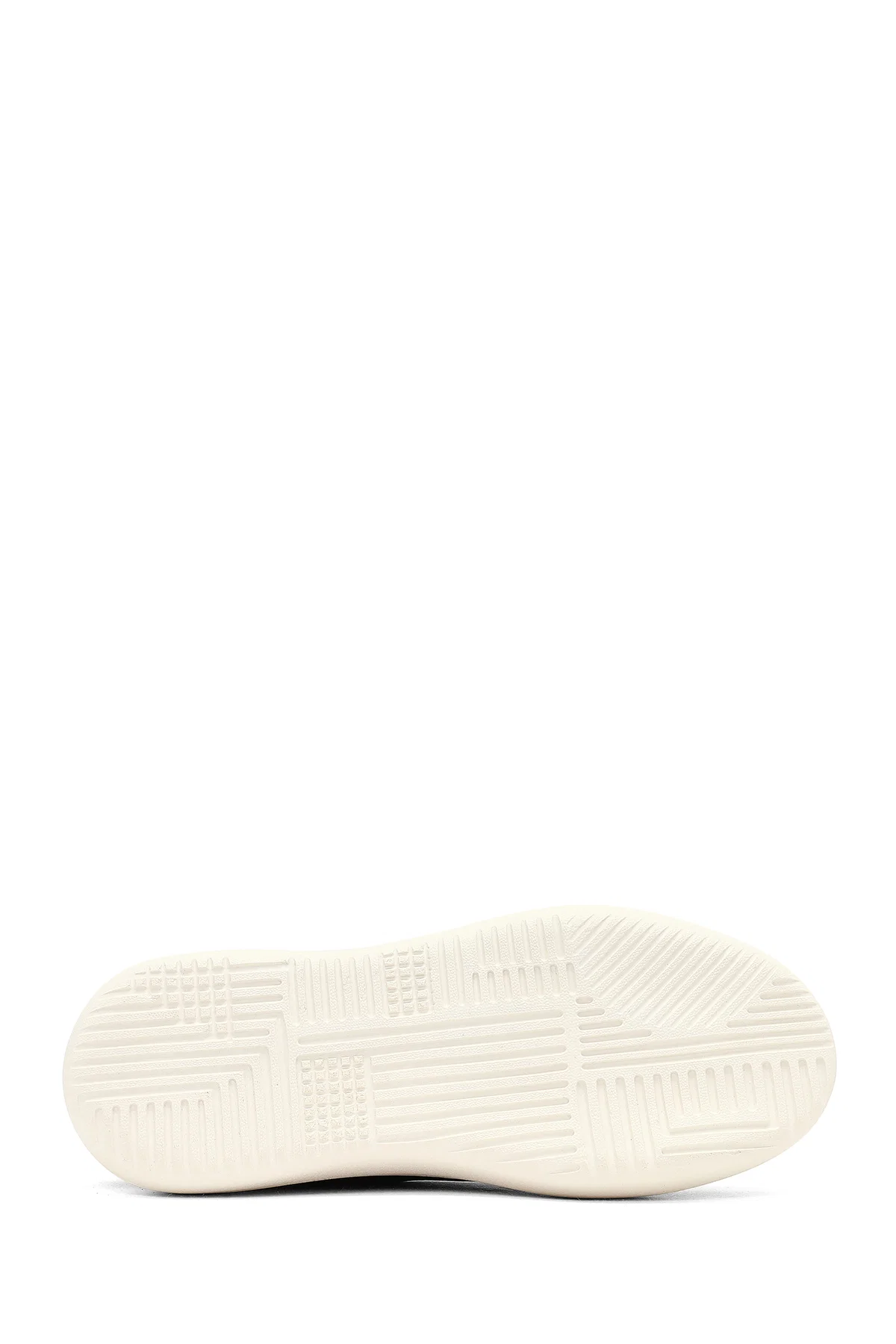 Kadın Siyah Bağcıklı Kalın Tabanlı Deri Sneaker - Image 4