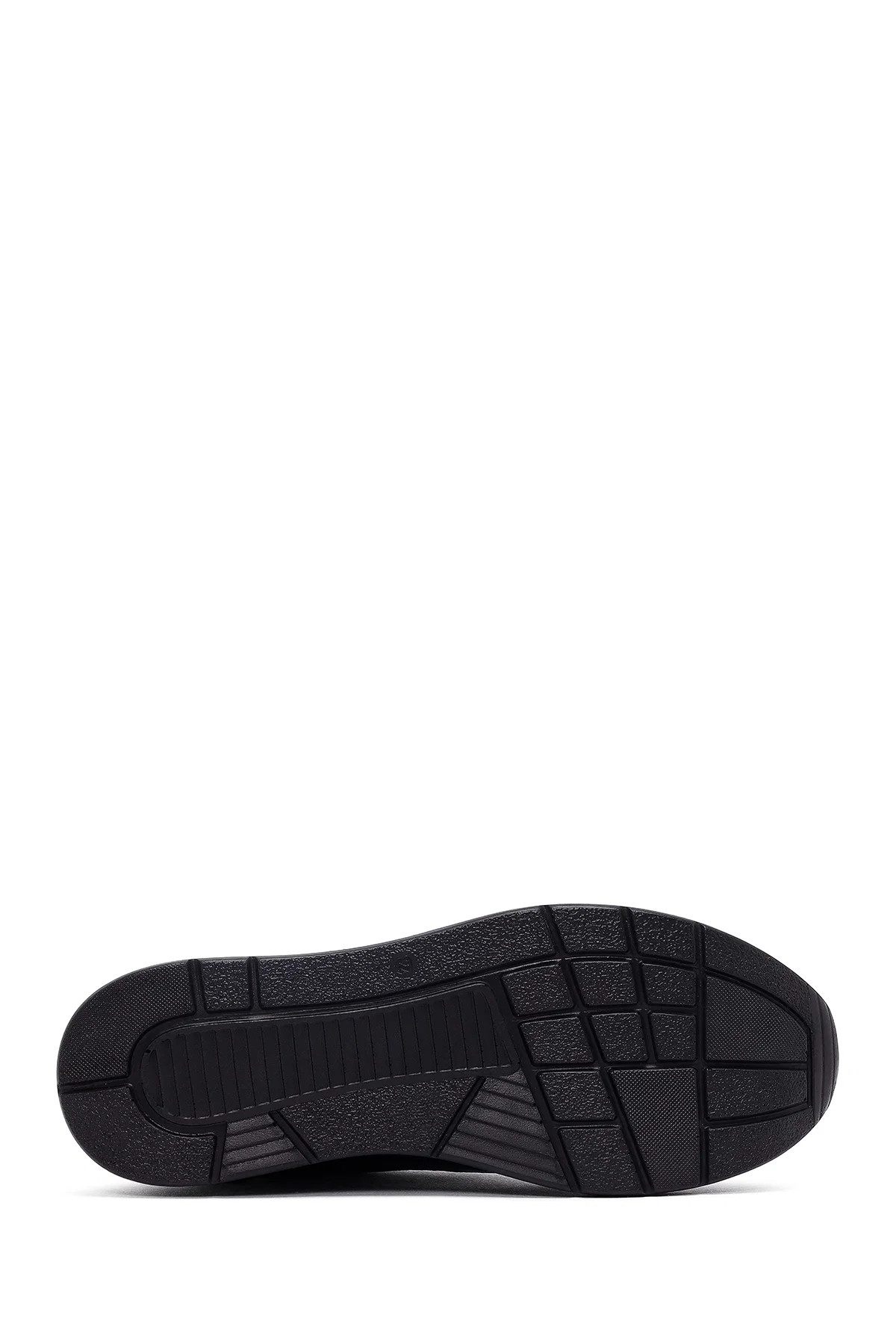 Kadın Siyah Bağcıklı Kalın Tabanlı Deri Sneaker - Image 4