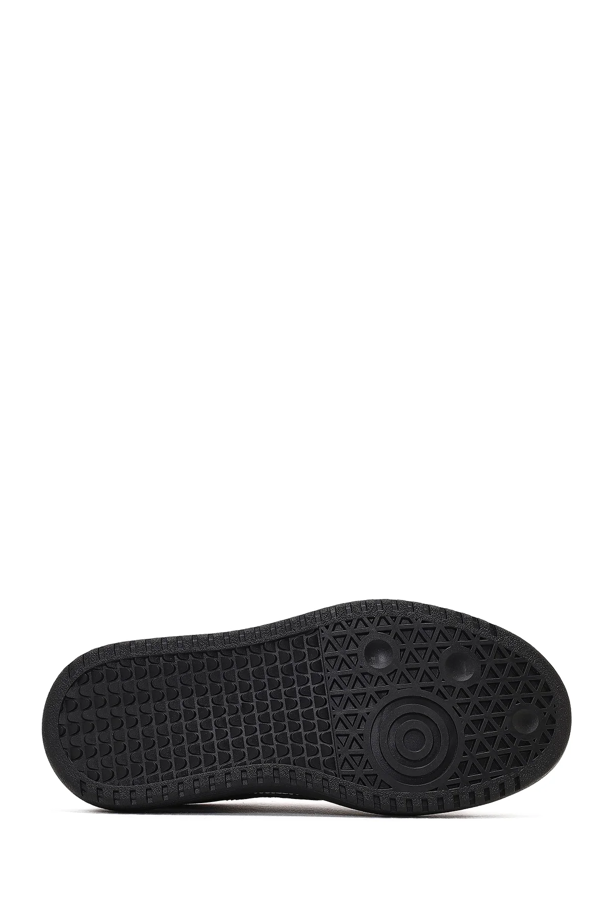Kadın Siyah Bağcıklı Kalın Tabanlı Deri Sneaker - Image 4