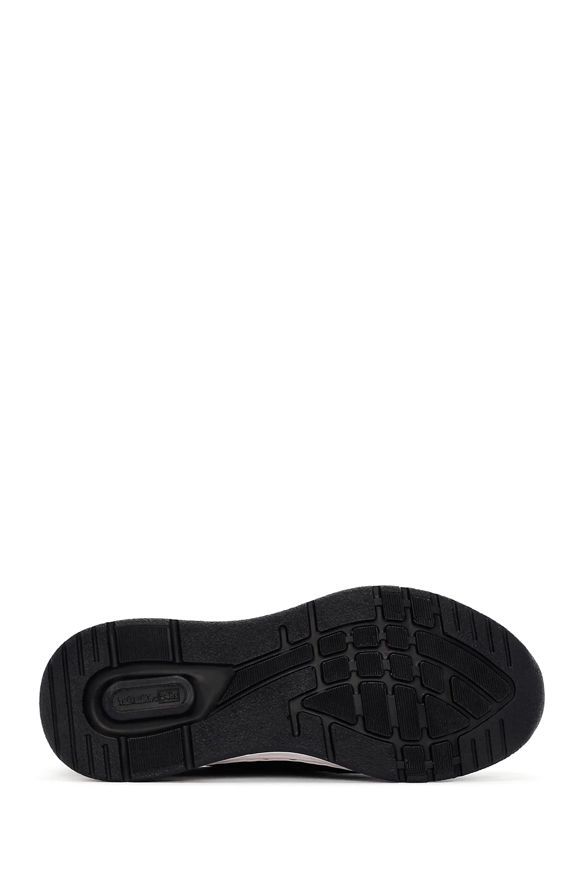 Kadın Siyah Bağcıklı Kalın Tabanlı Deri Sneaker - Image 4