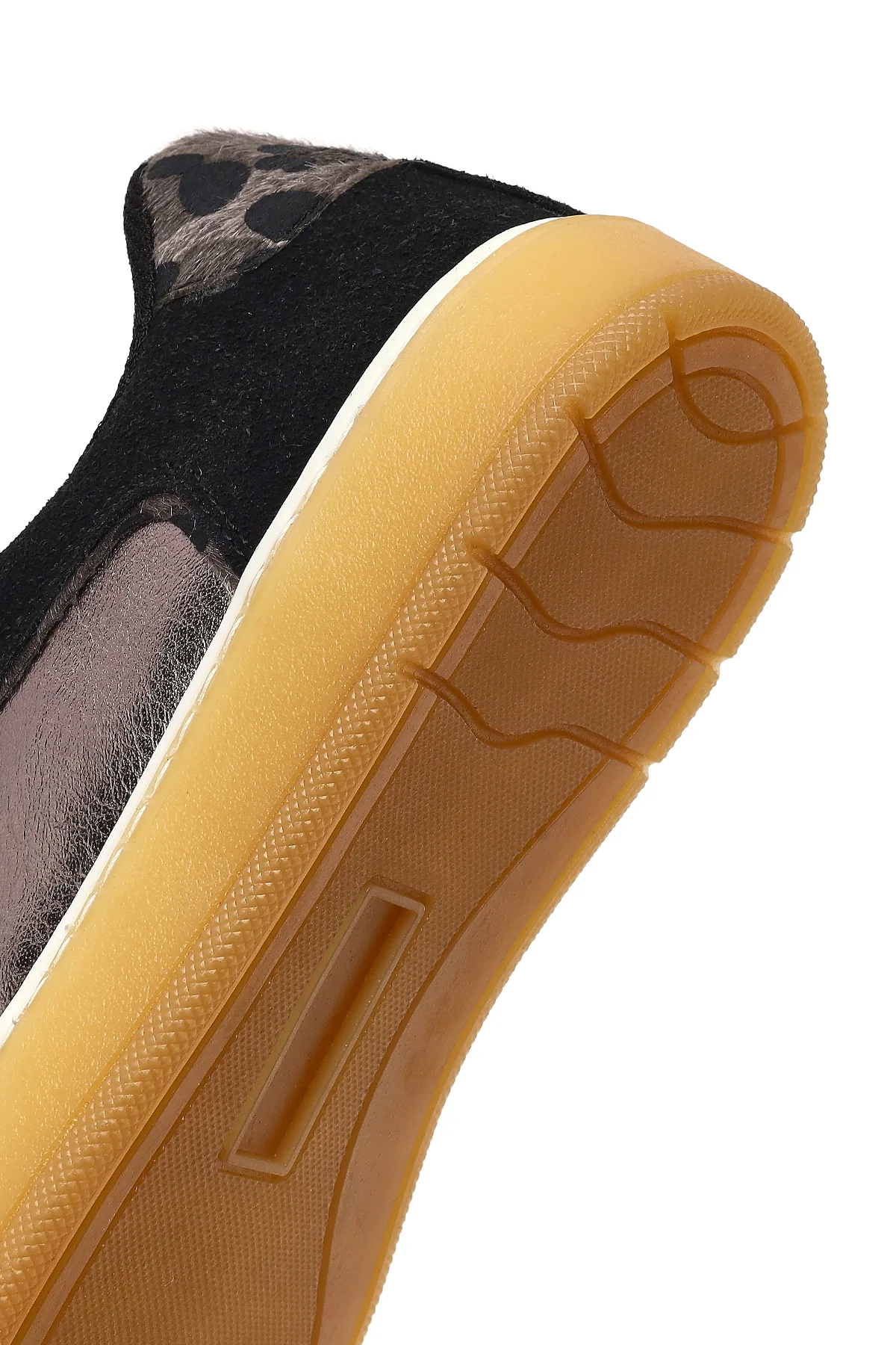 Kadın Siyah Bağcıklı Kalın Tabanlı Desenli Sneaker - Image 8