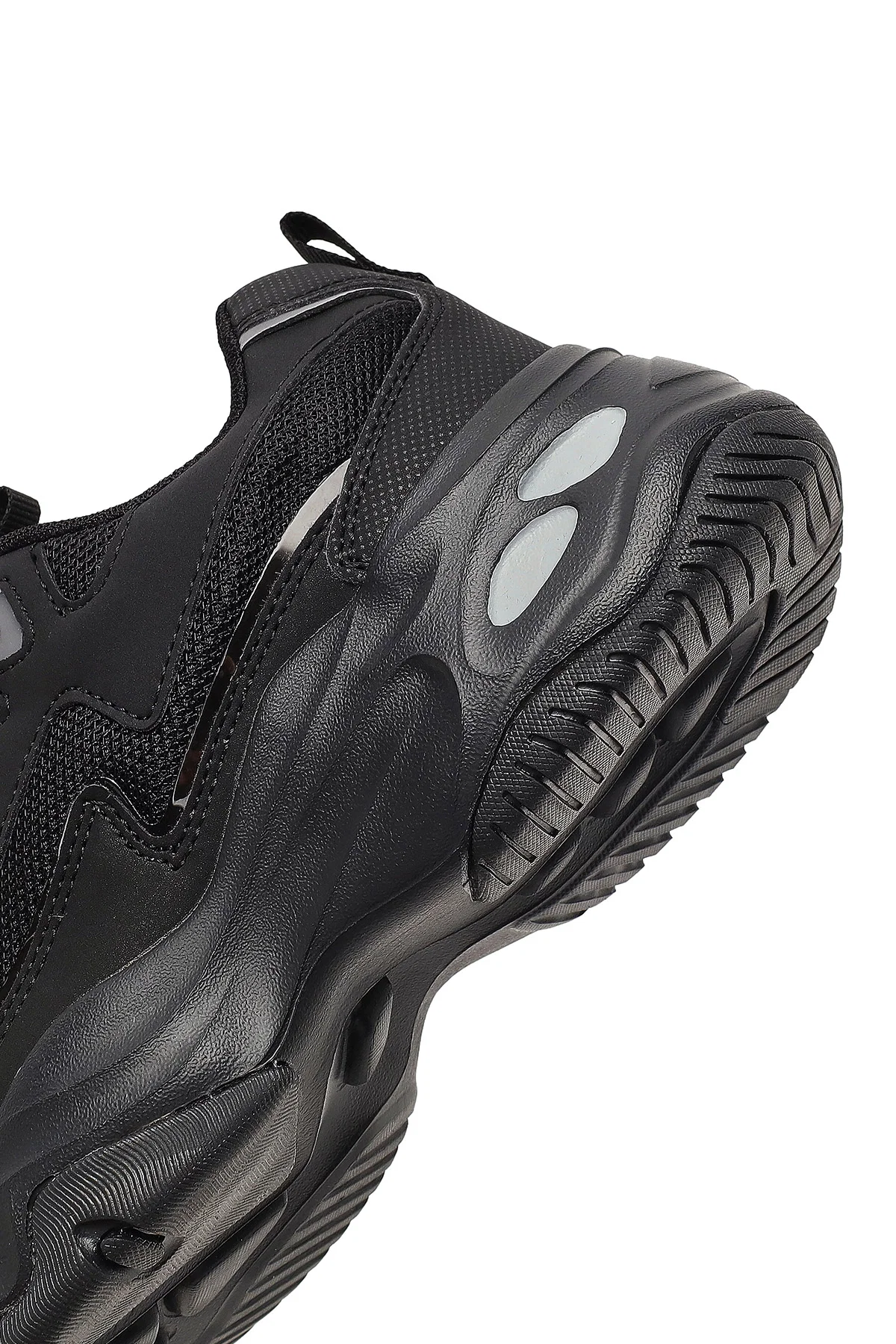 Kadın Siyah Bağcıklı Kalın Tabanlı Sneaker - Image 8