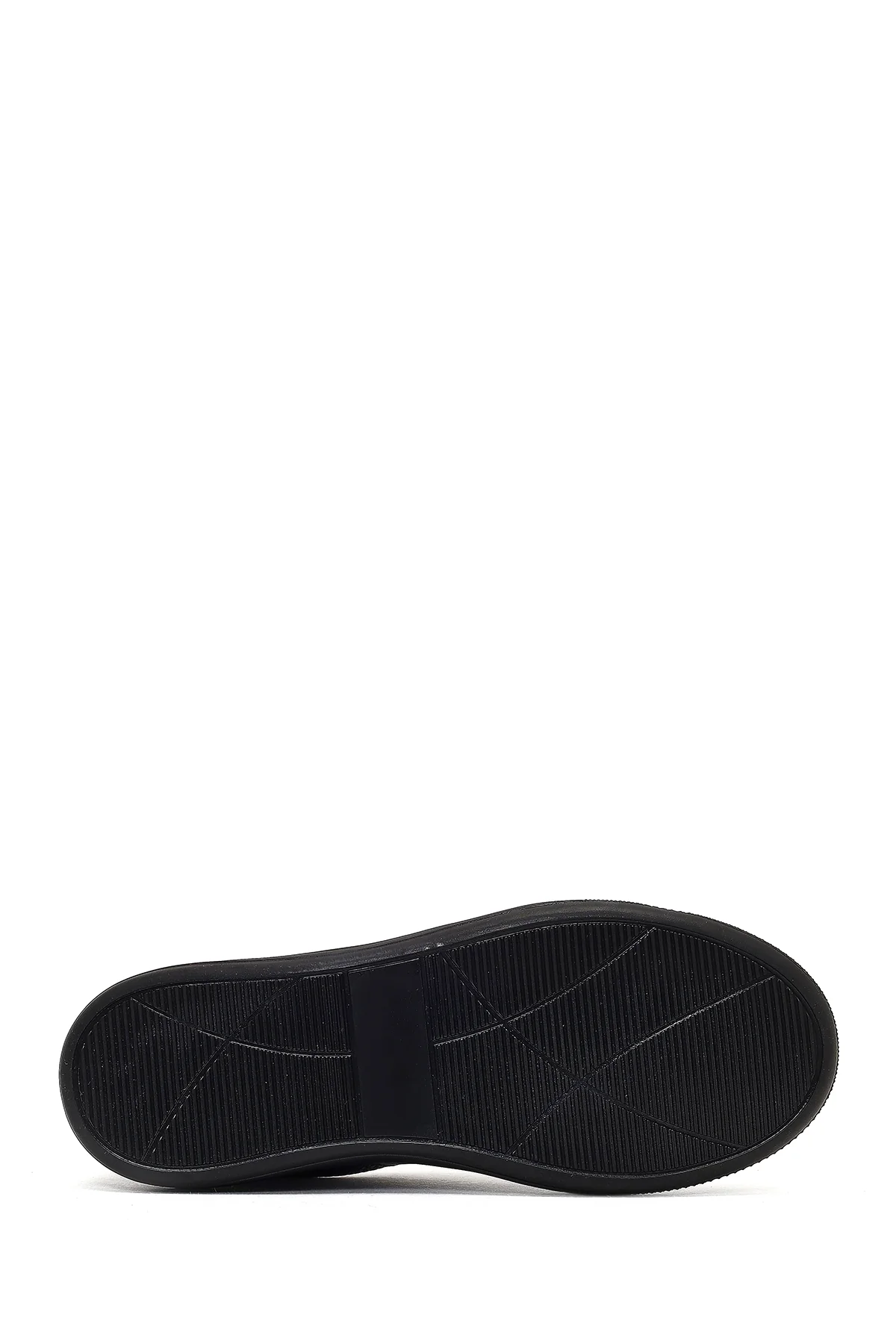 Kadın Siyah Bağcıklı Kalın Tabanlı Sneaker - Image 4