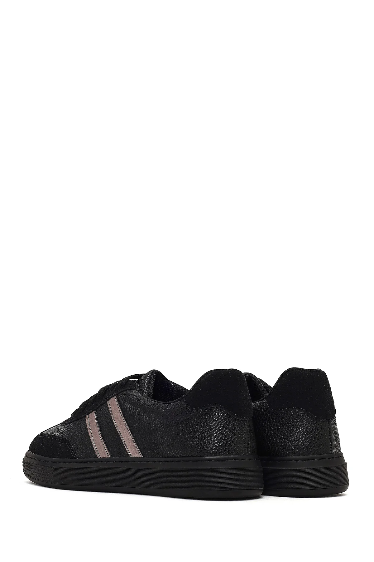 Kadın Siyah Bağcıklı Kalın Tabanlı Sneaker - Image 5