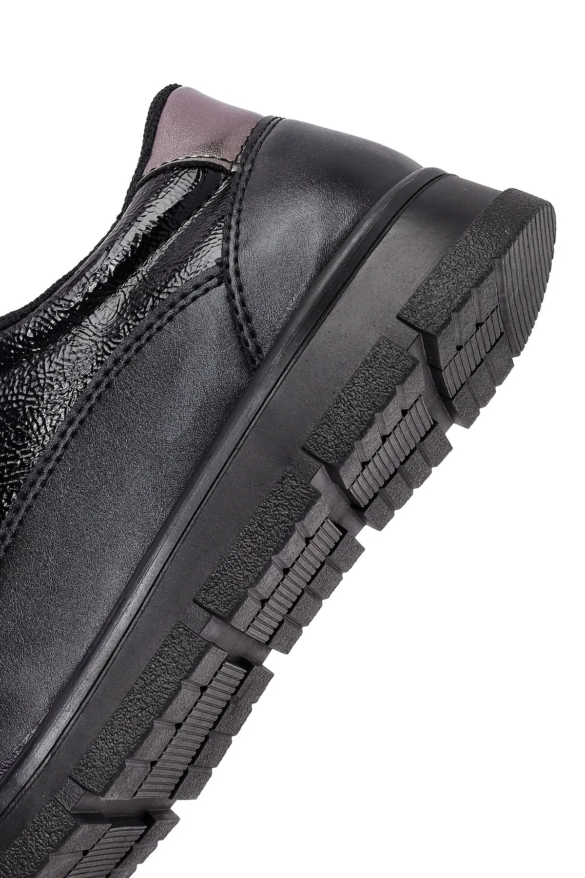 Kadın Siyah Bağcıklı Sneaker - Image 9