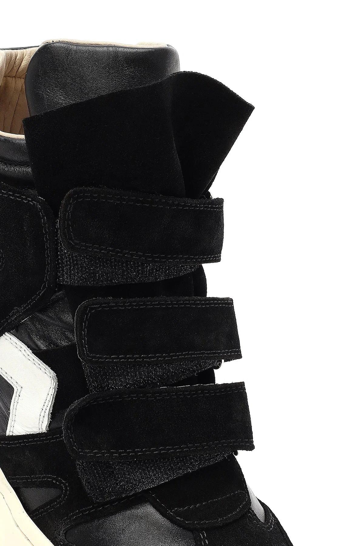 Kadın Siyah Bantlı Dolgu Topuklu Deri Sneaker - Image 10