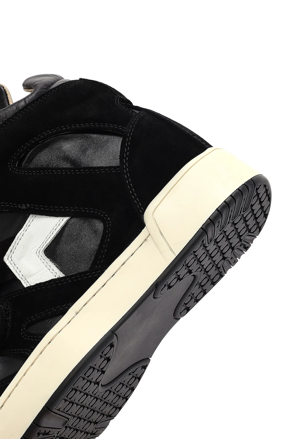 Kadın Siyah Bantlı Dolgu Topuklu Deri Sneaker - Image 8