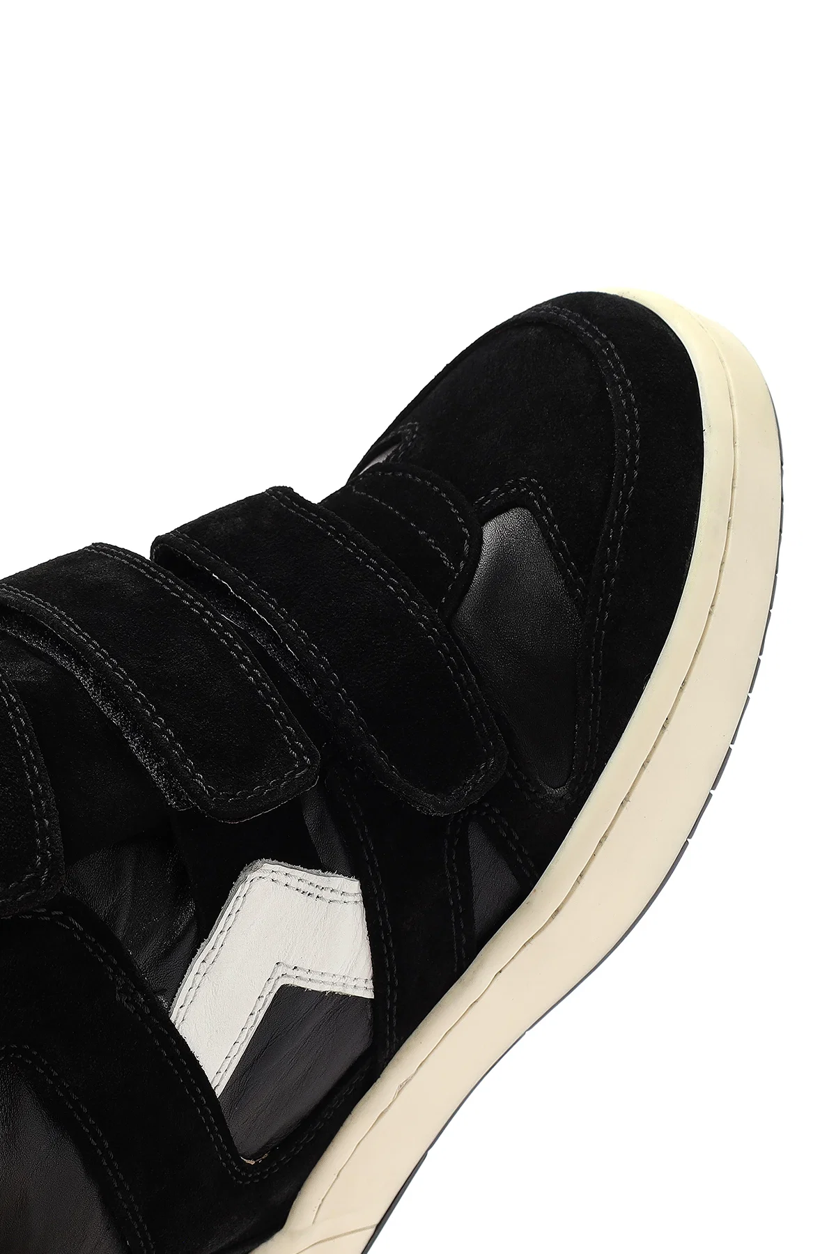 Kadın Siyah Bantlı Dolgu Topuklu Deri Sneaker - Image 9
