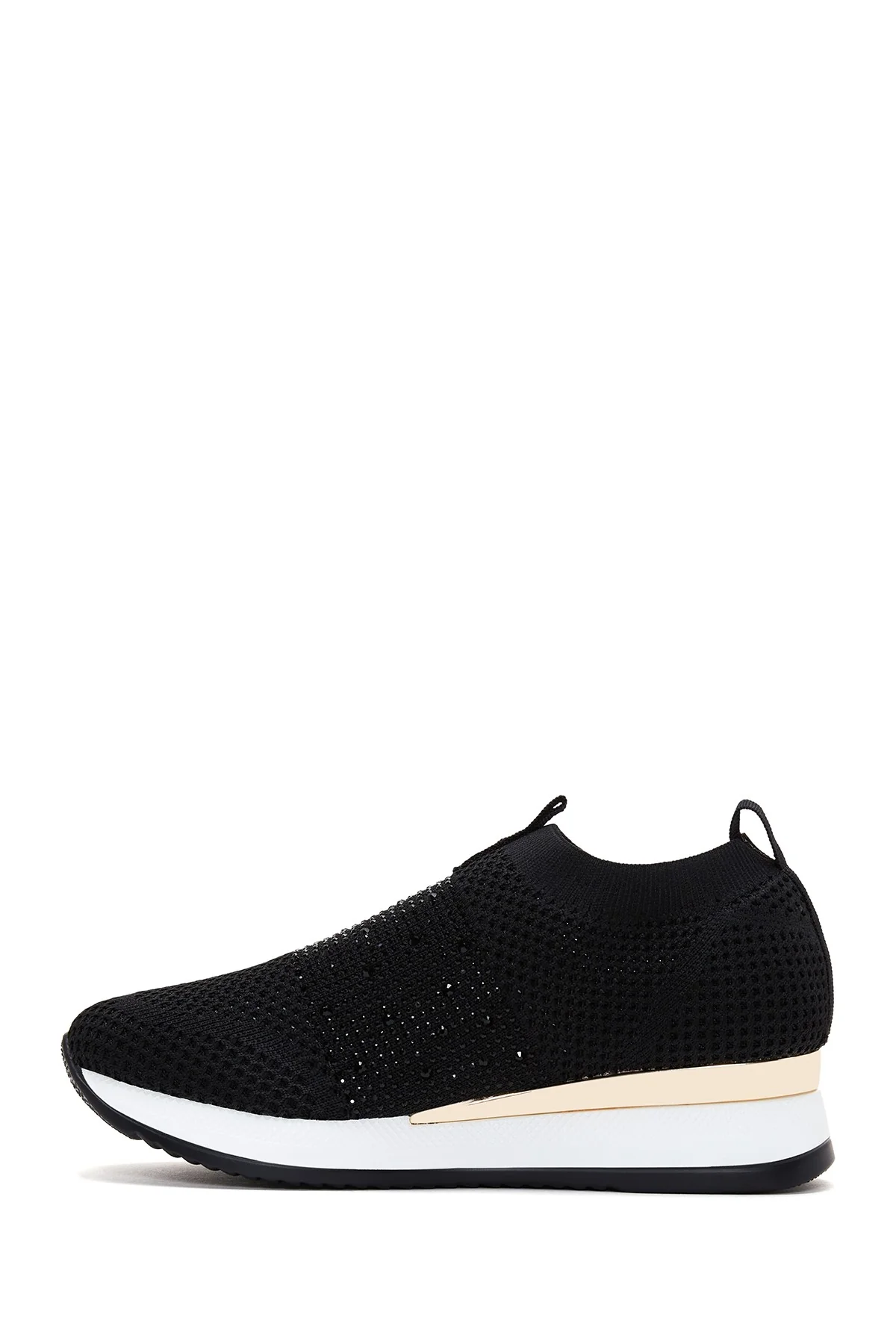 Kadın Siyah Baskılı Sneaker - Image 2