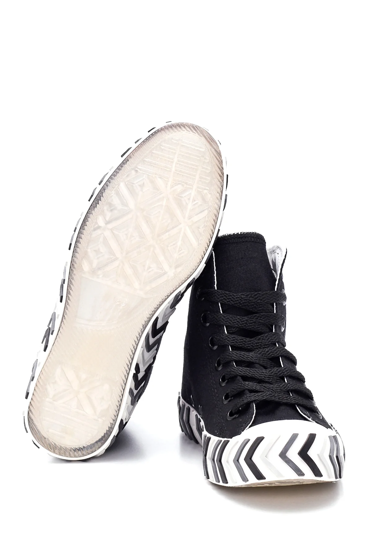 Kadın Siyah Bilekli Sneaker - Image 4