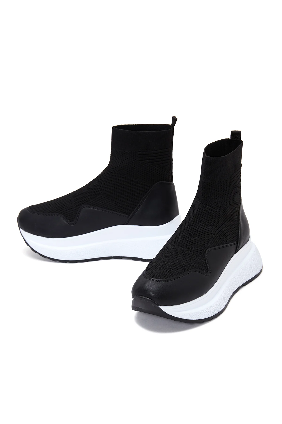 Kadın Siyah Bilekli Sneaker - Image 6