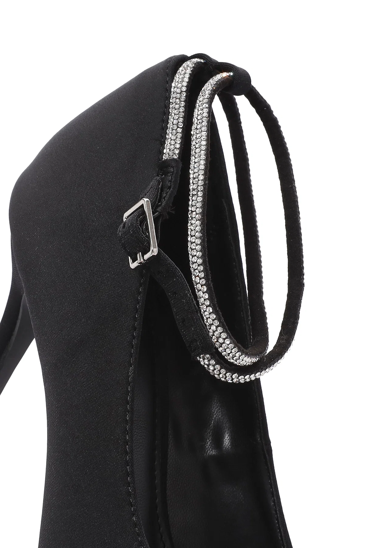 Kadın Siyah Bilekten Bağlamalı İnce Topuklu Stiletto - Image 10