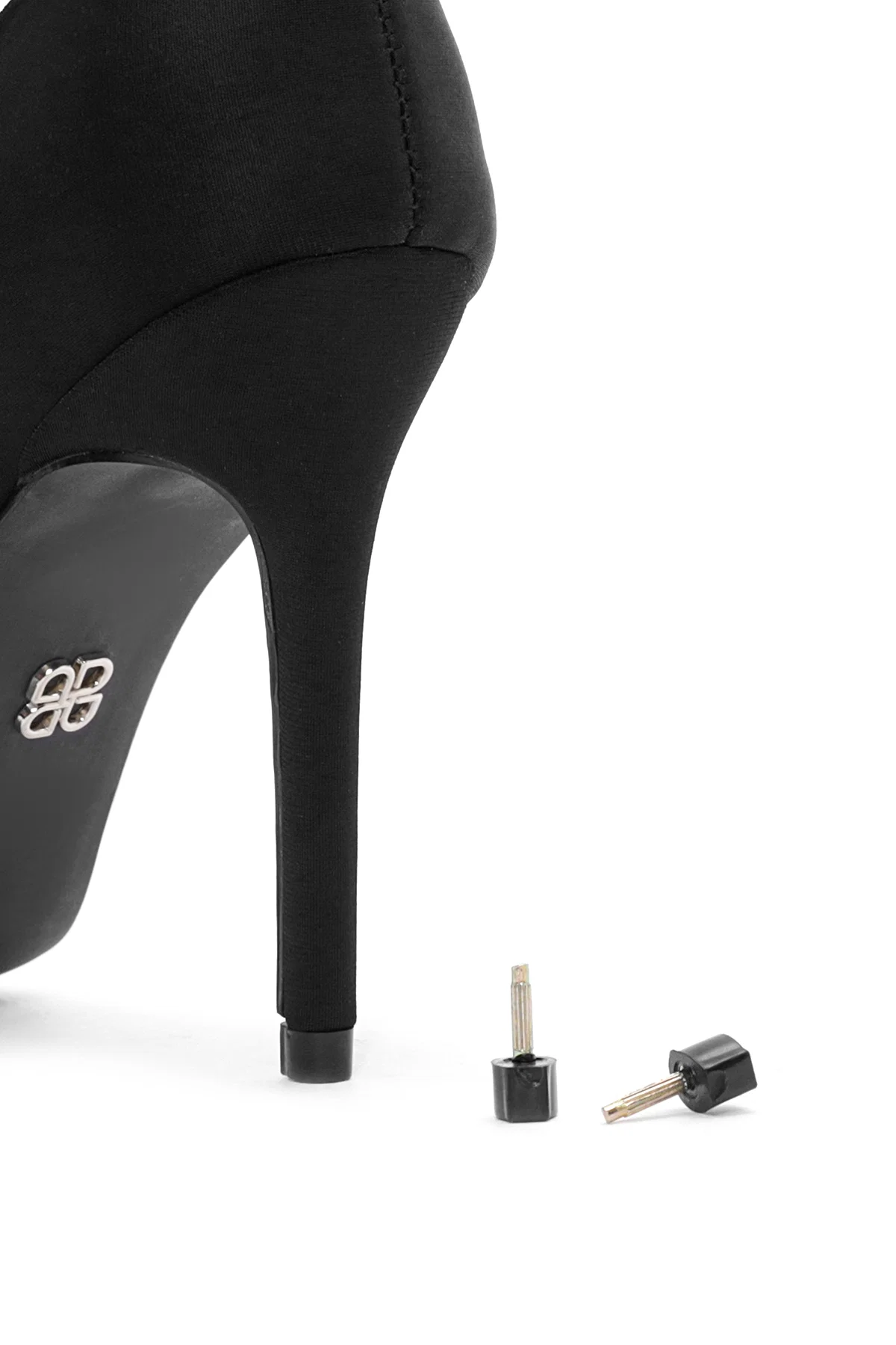 Kadın Siyah Bilekten Bağlamalı İnce Topuklu Stiletto - Image 13