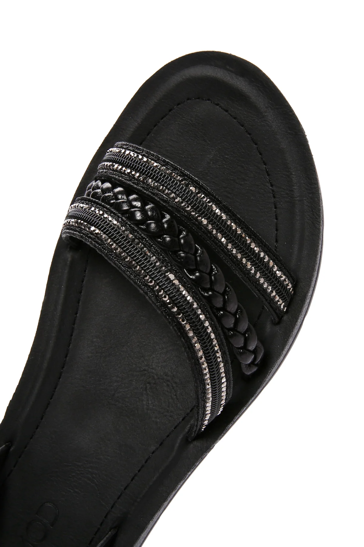 Kadın Siyah Bilekten Bantlı Comfort Sandalet - Image 11