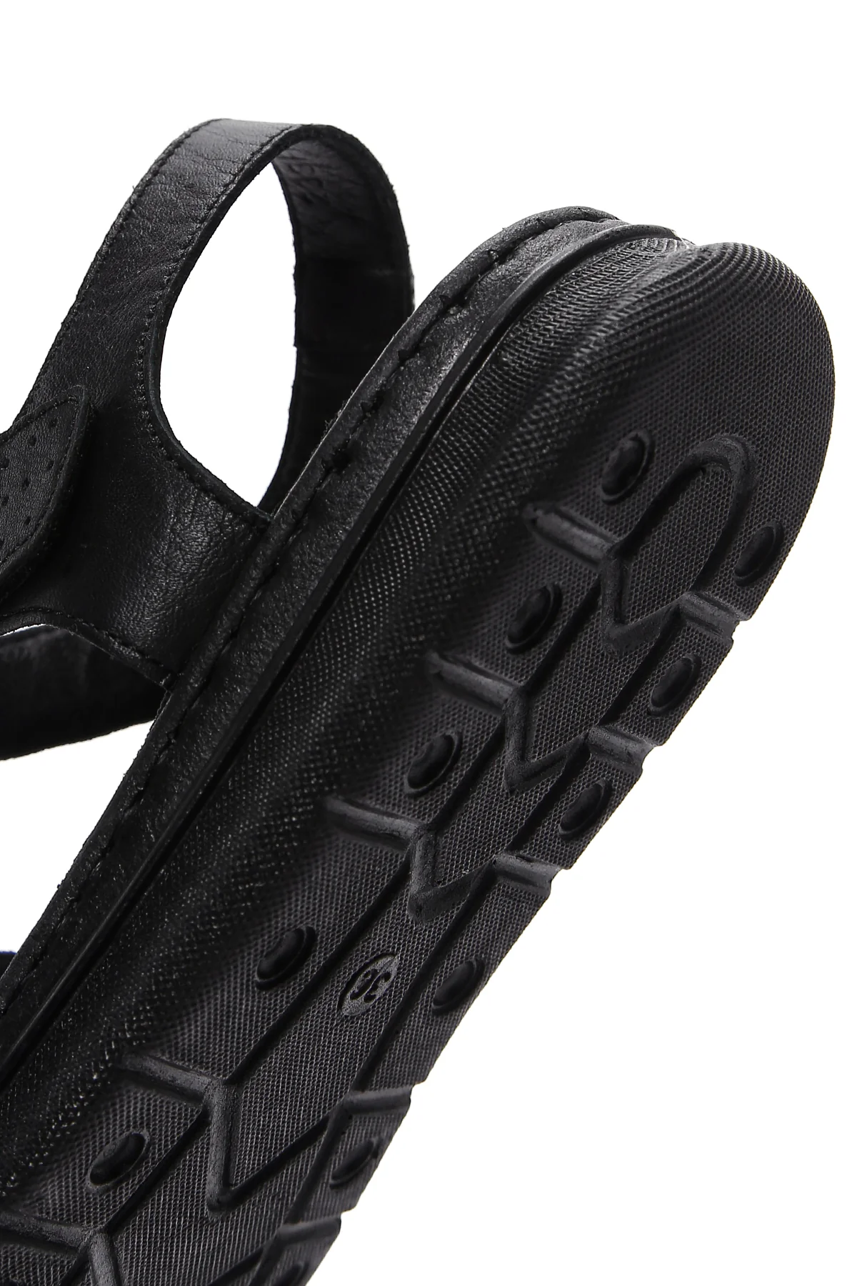 Kadın Siyah Bilekten Bantlı Deri Comfort Sandalet - Image 7
