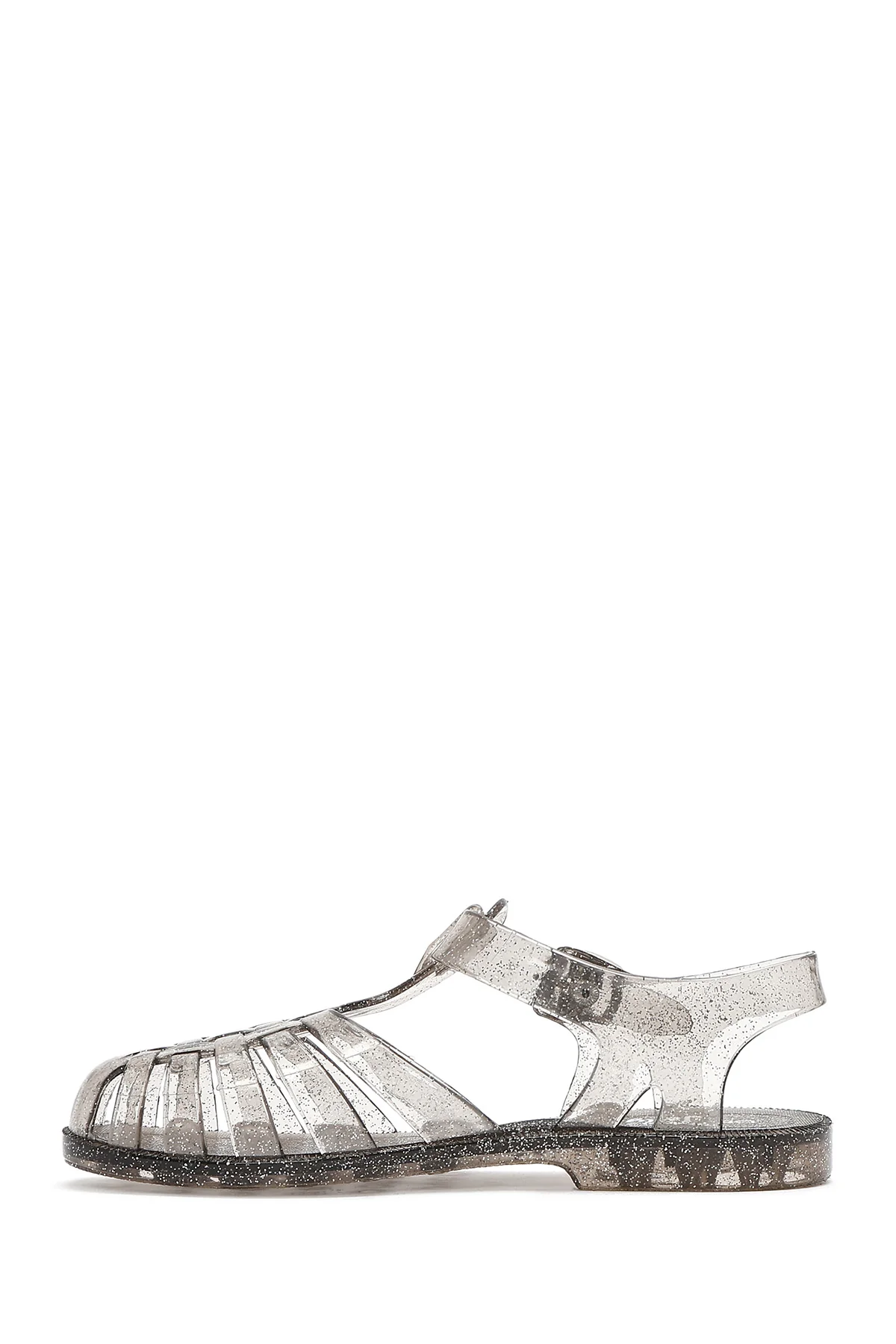 Kadın Siyah Bilekten Bantlı Jelly Sandalet - Image 3