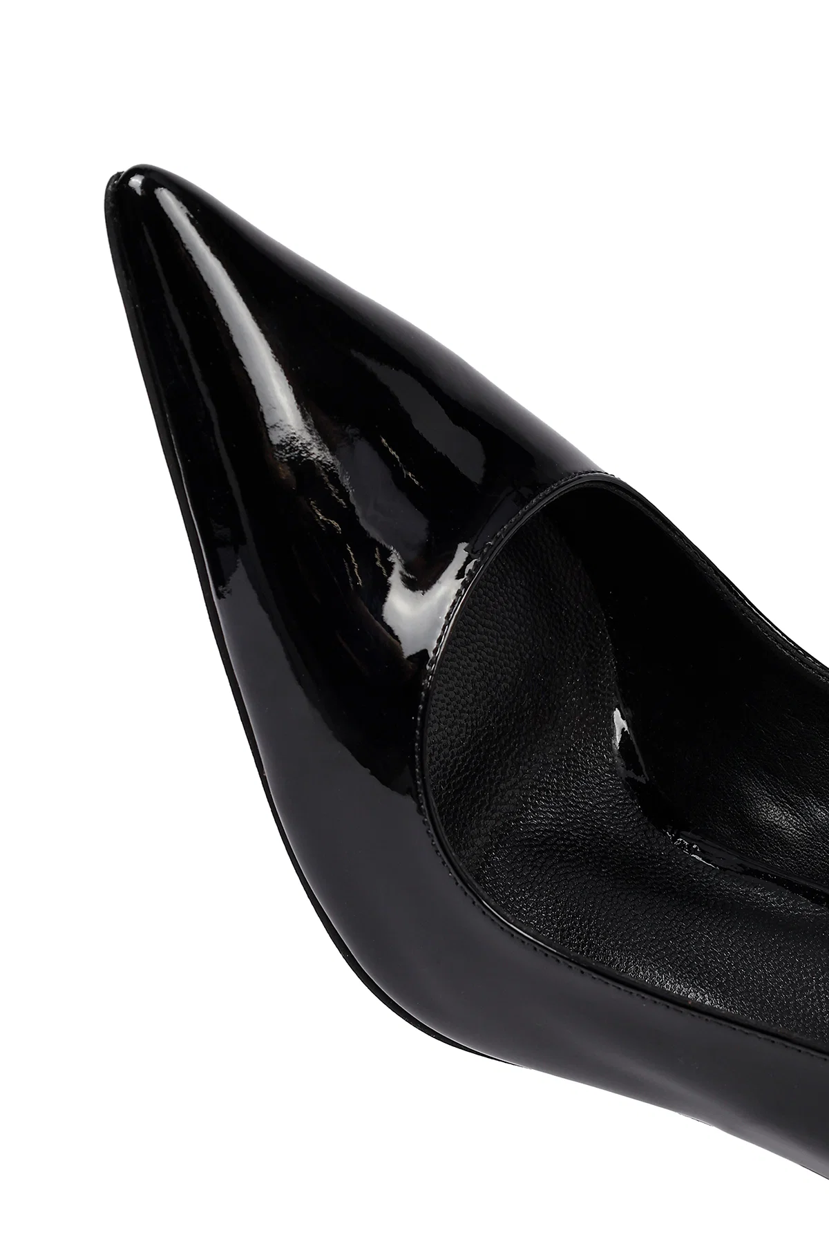 Kadın Siyah Bilekten Tokalı İnce Topuklu Rugan Deri Stiletto - Image 11