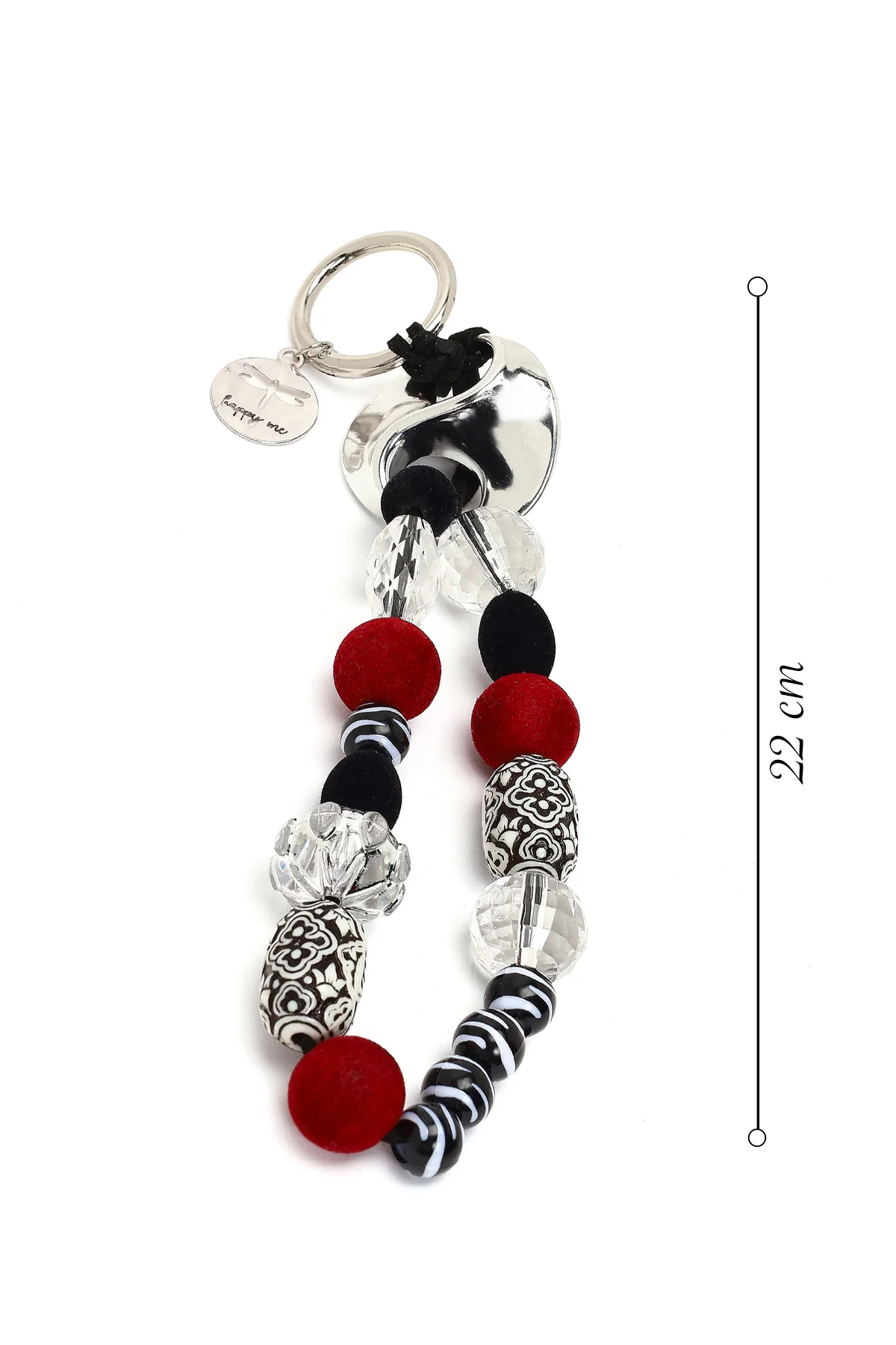 Kadın Siyah Boncuklu Metal Charm - Image 2