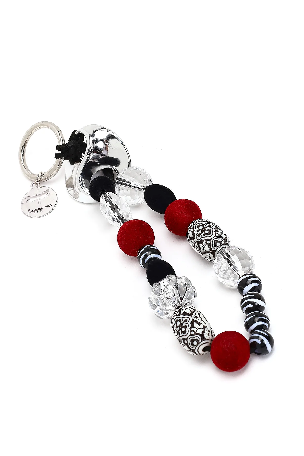 Kadın Siyah Boncuklu Metal Charm - Image 3