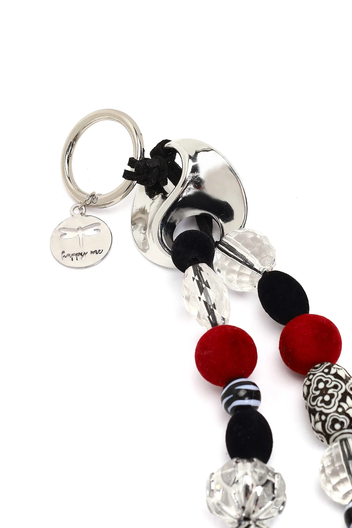 Kadın Siyah Boncuklu Metal Charm - Image 4