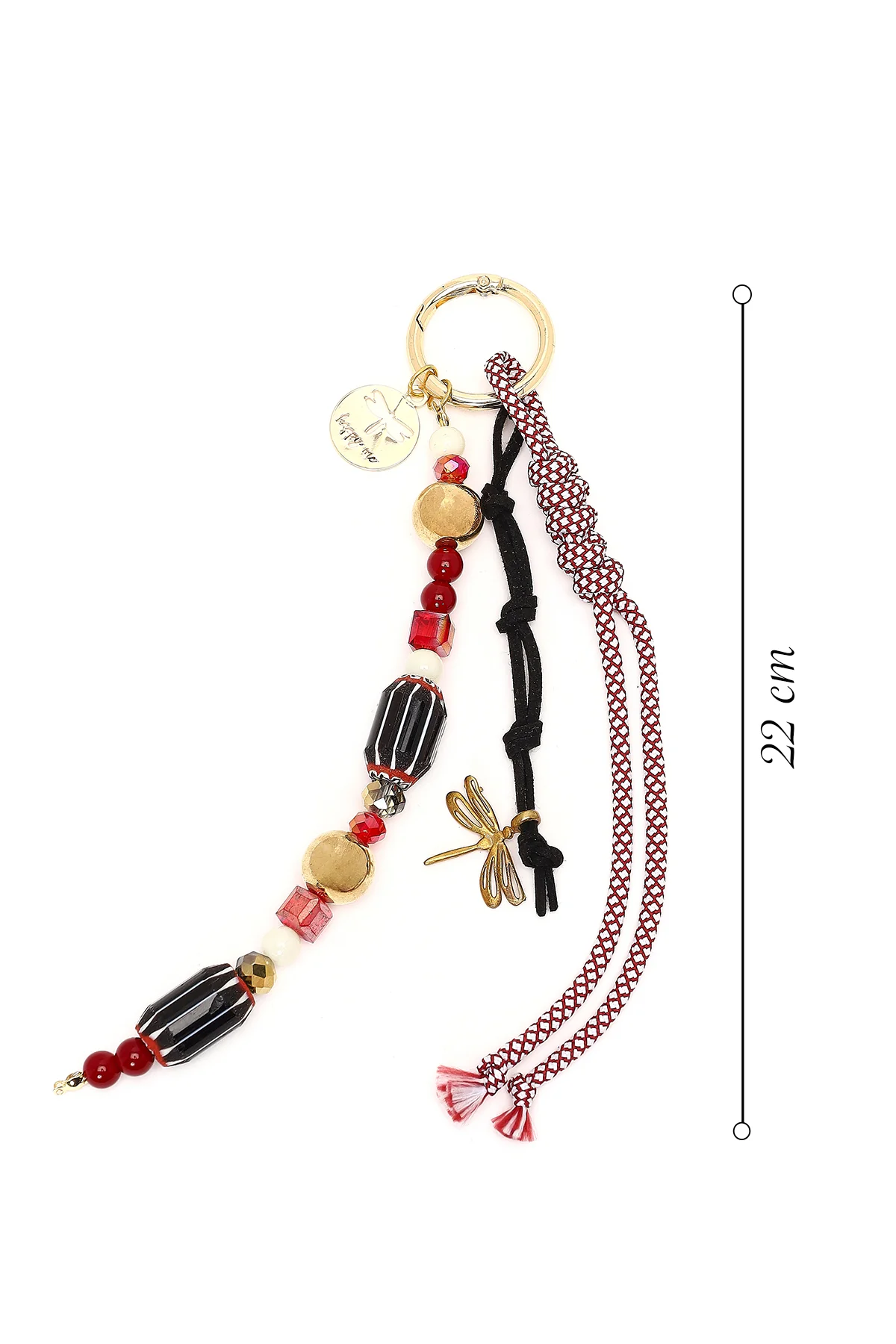 Kadın Siyah Boncuklu Metal Charm - Image 2