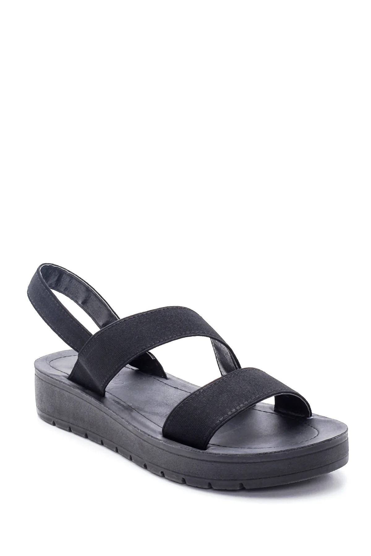 Kadın Siyah Casual Düz Sandalet - Image 3
