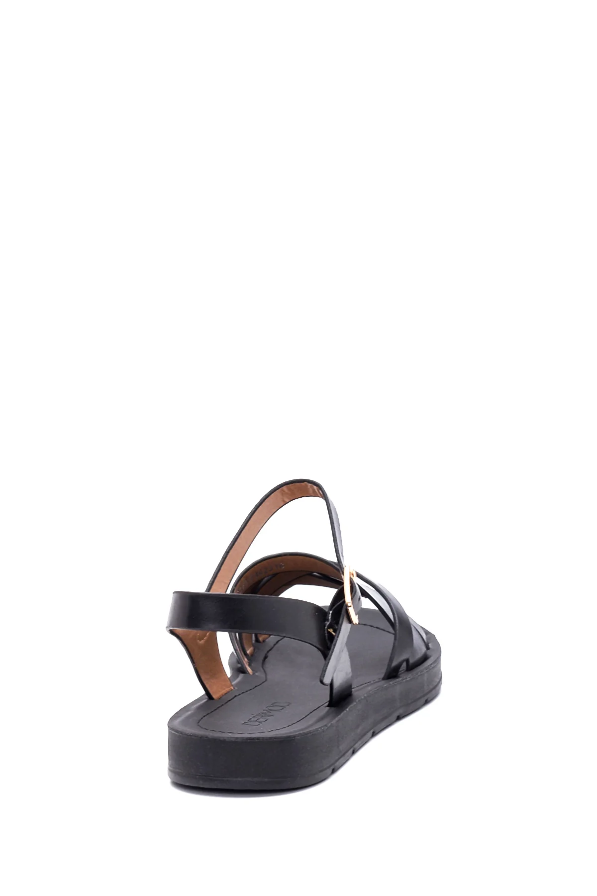 Kadın Siyah Casual Topuklu Sandalet - Image 4