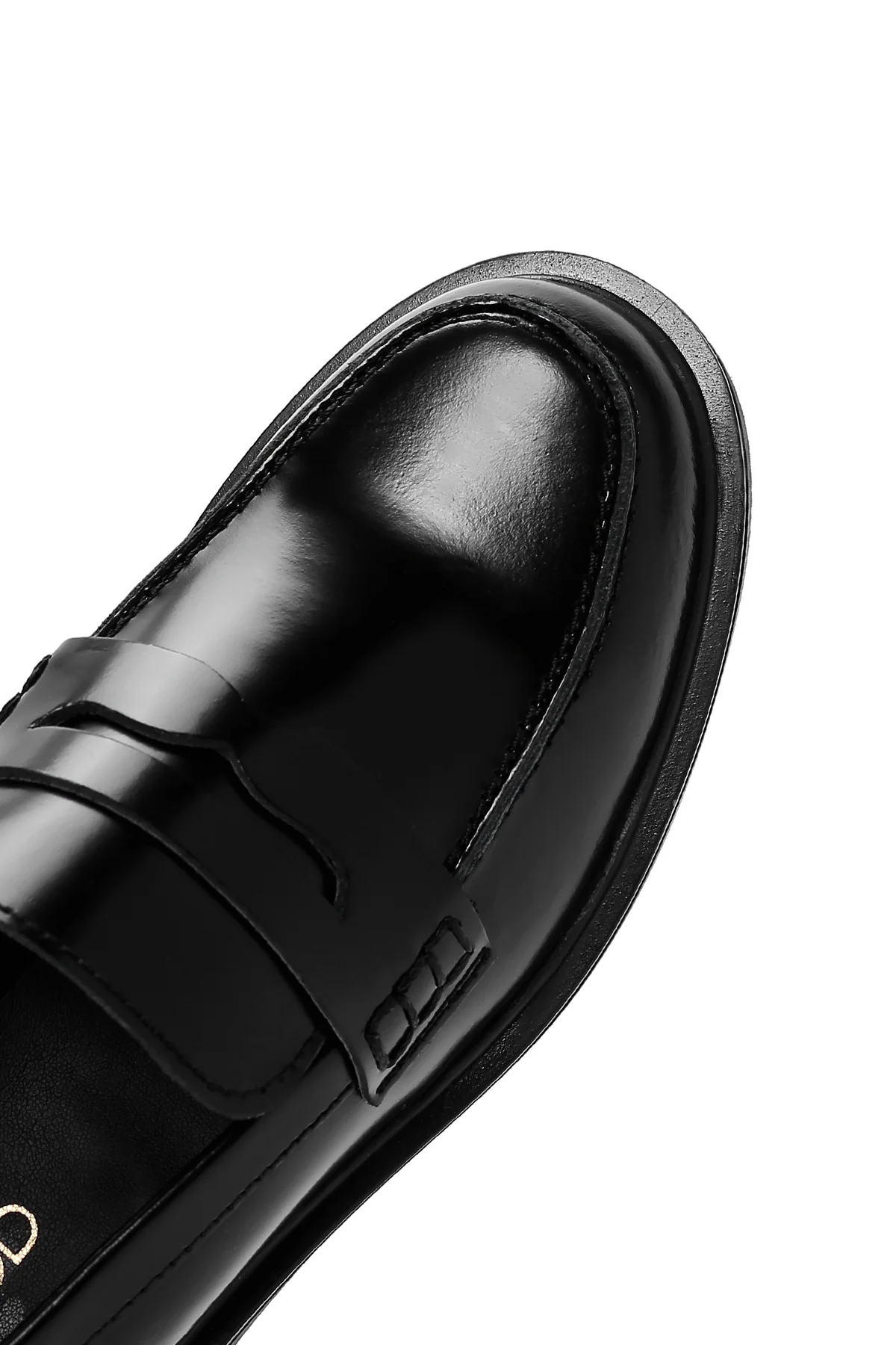 Kadın Siyah Deri Casual Loafer - Image 8