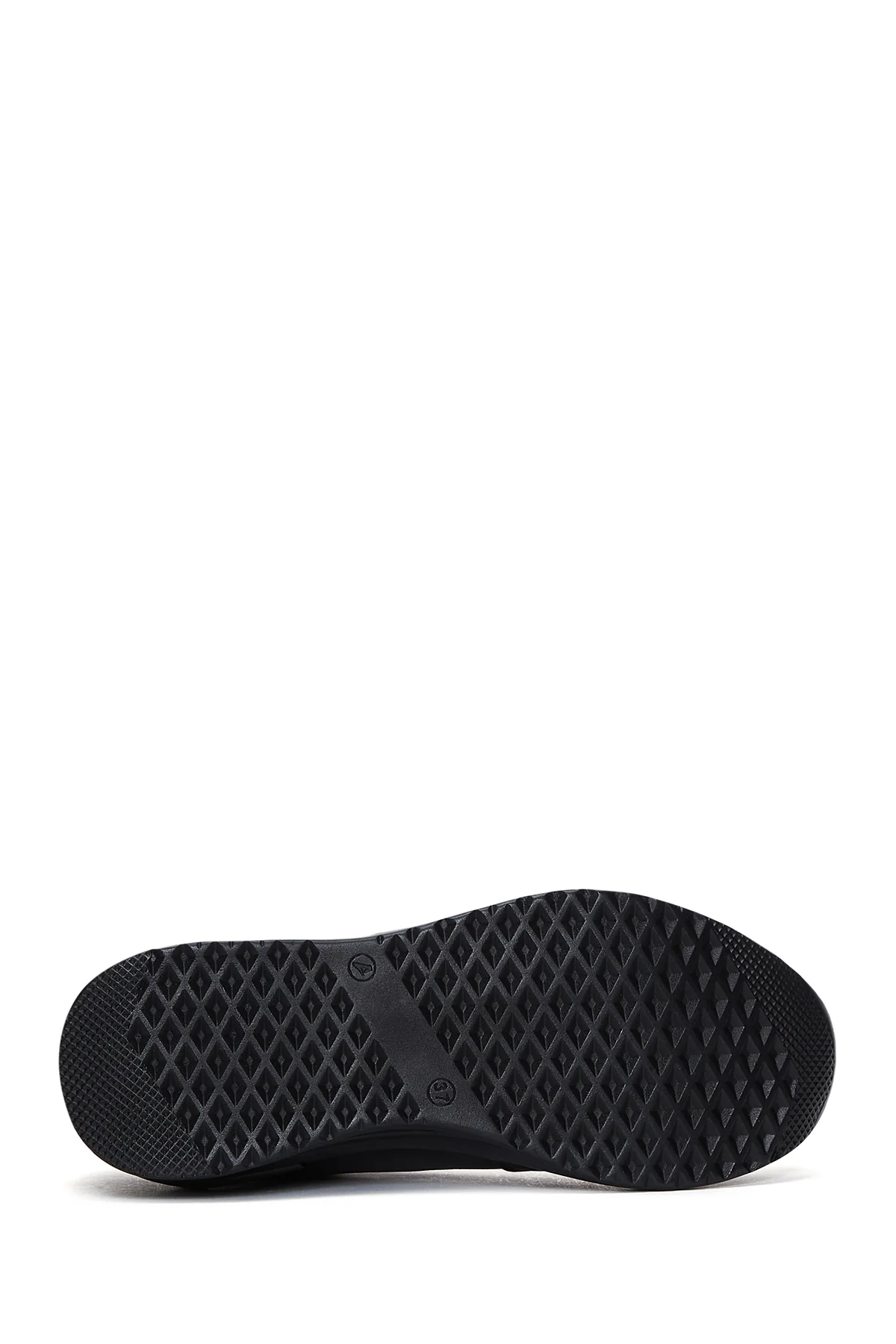Kadın Siyah Deri Casual Sneaker - Image 4