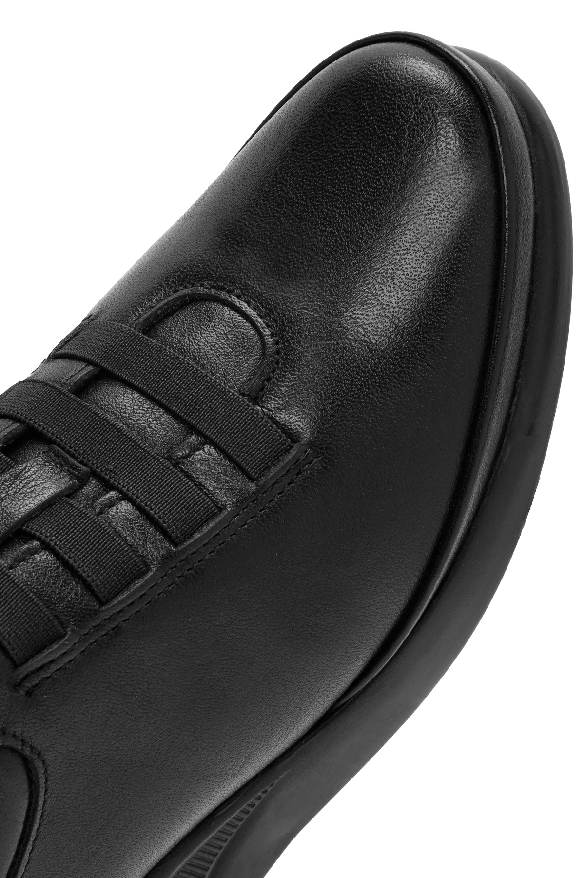 Kadın Siyah Deri Comfort Ayakkabı - Image 10