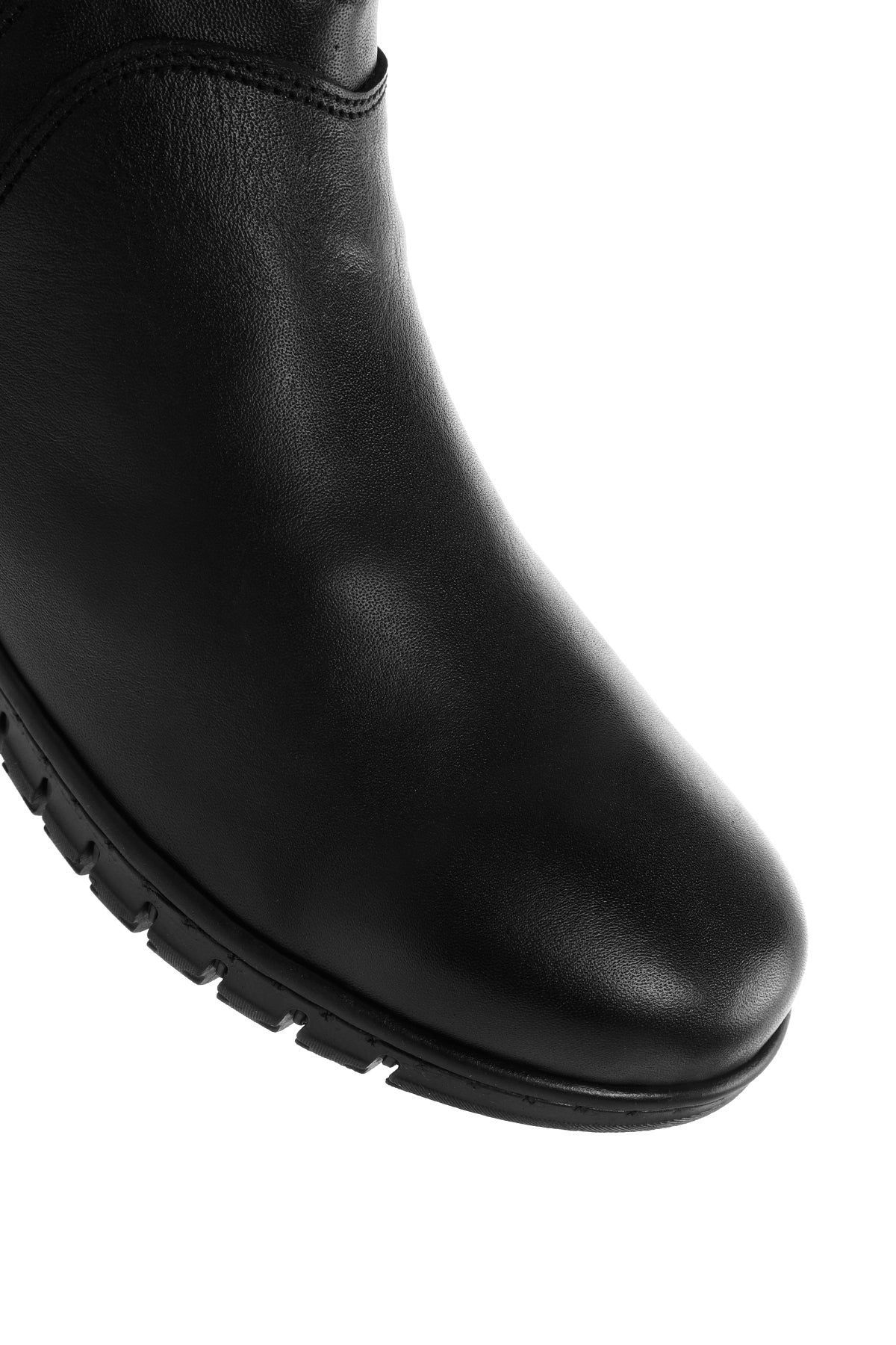 Kadın Siyah Deri Comfort Bot - Image 11
