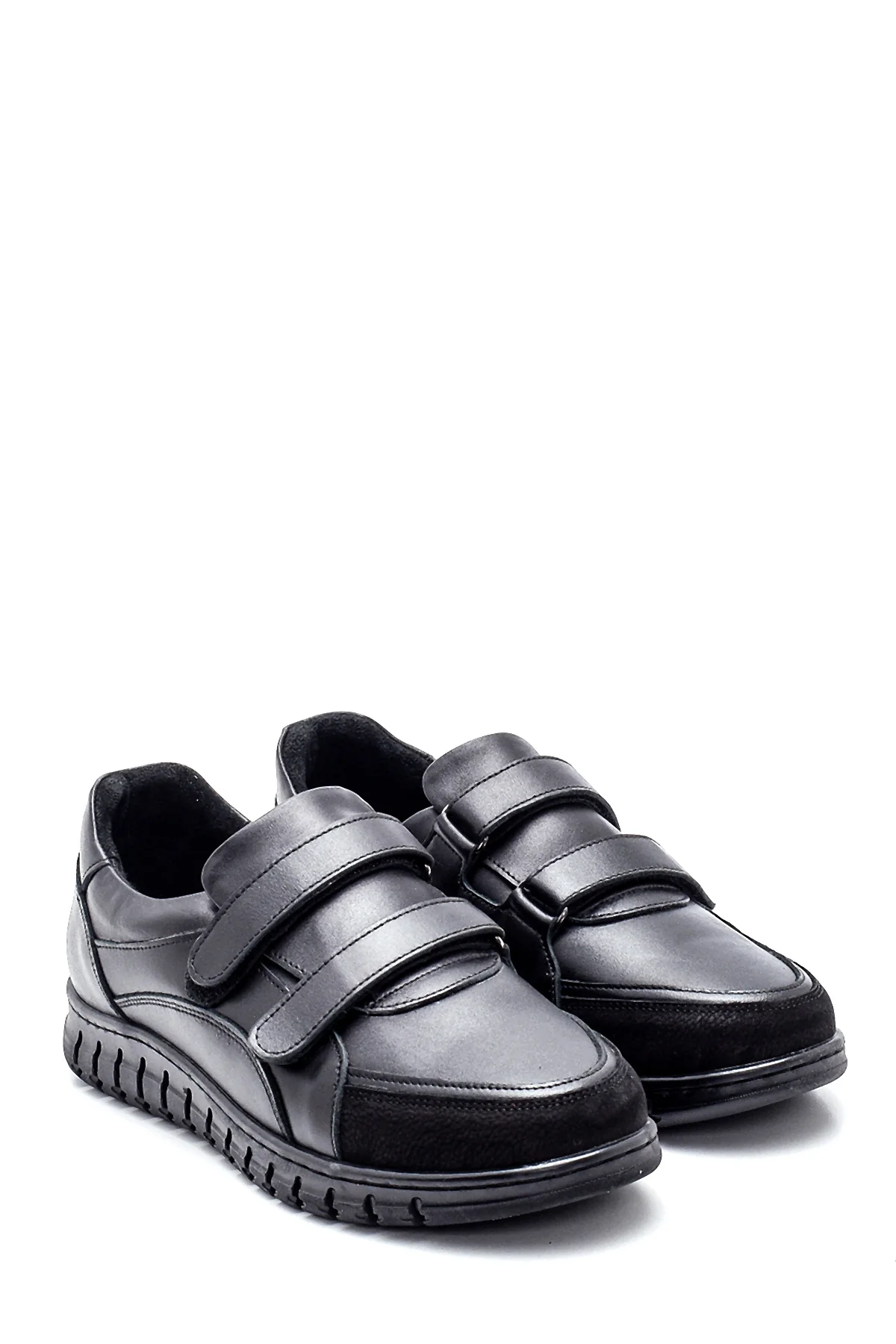 Kadın Siyah Deri Comfort Casual Ayakkabı - Image 3