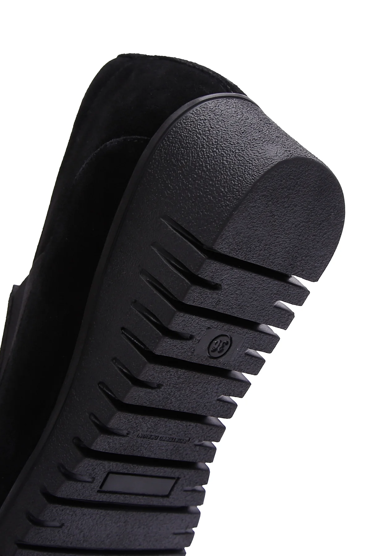Kadın Siyah Deri Comfort Dolgu Topuklu Loafer - Image 8