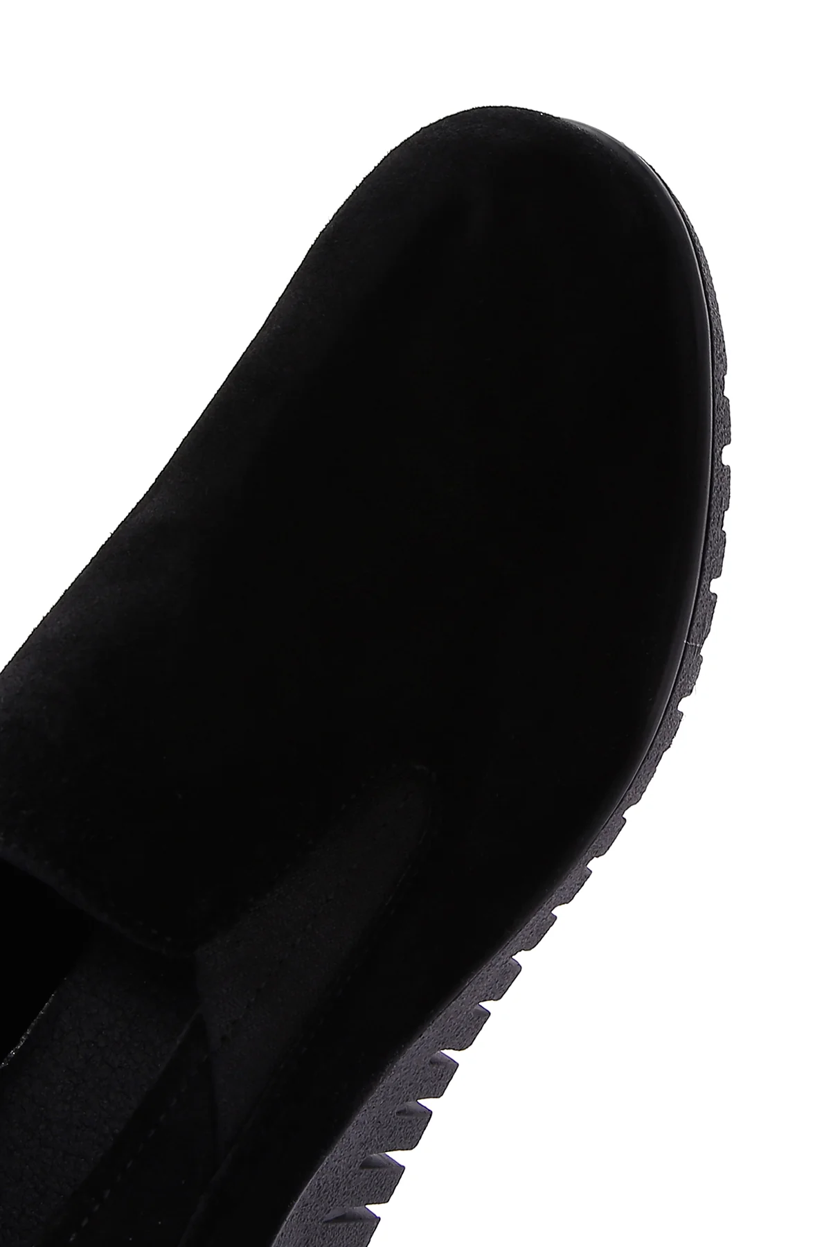 Kadın Siyah Deri Comfort Dolgu Topuklu Loafer - Image 9