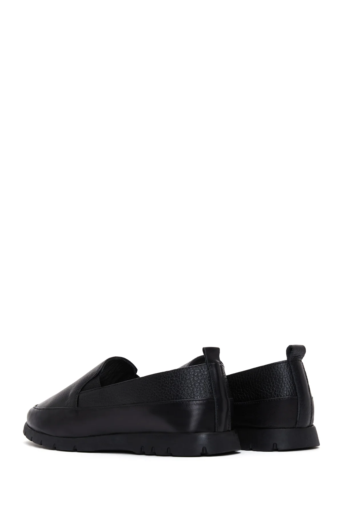 Kadın Siyah Deri Comfort Loafer - Image 5
