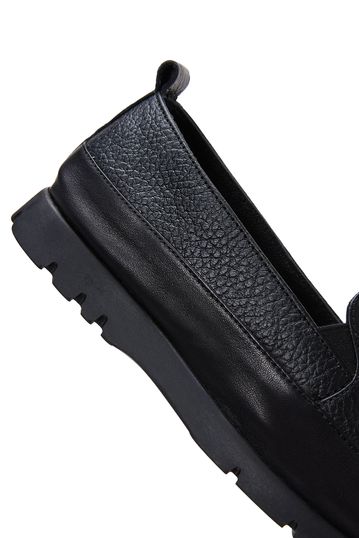 Kadın Siyah Deri Comfort Loafer - Image 8