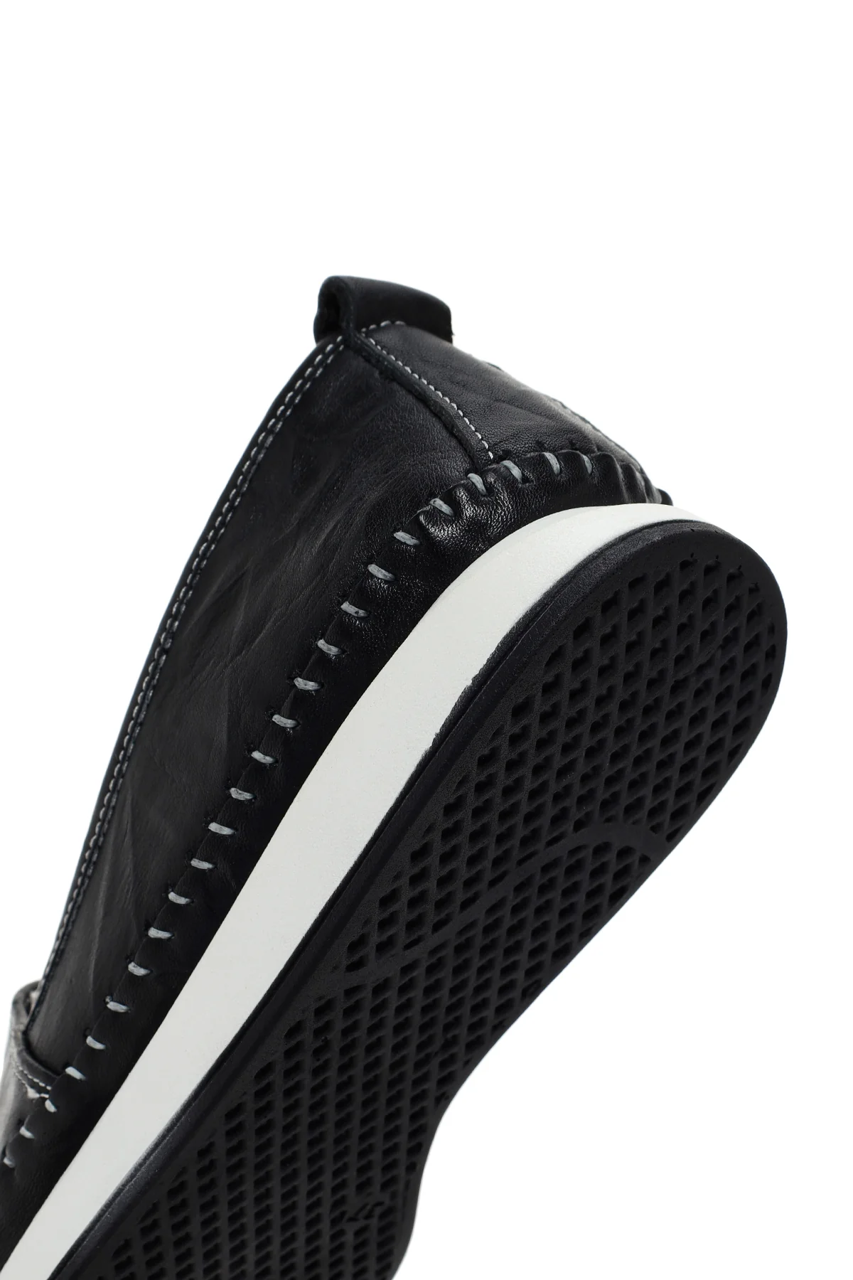Kadın Siyah Deri Comfort Loafer - Image 10