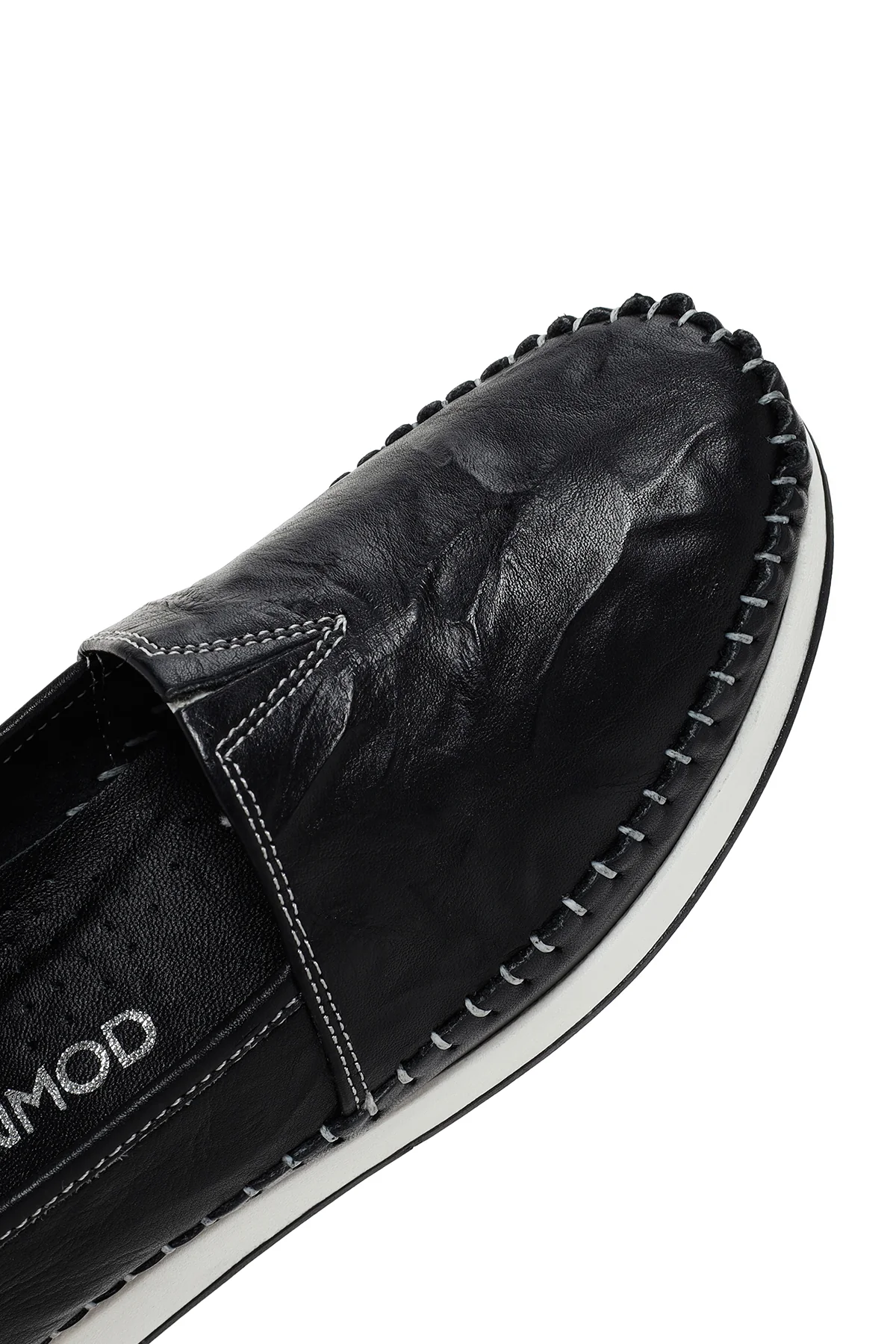 Kadın Siyah Deri Comfort Loafer - Image 9
