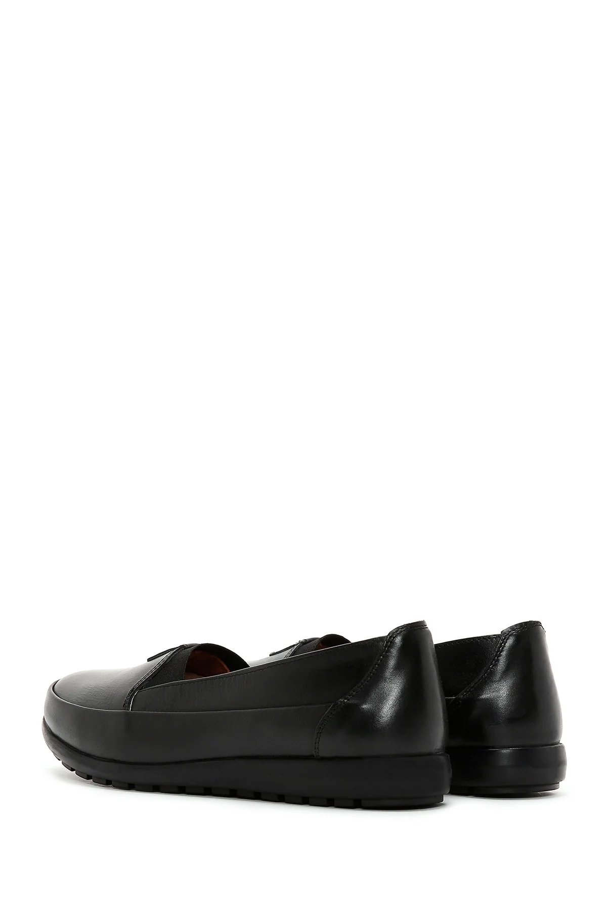 Kadın Siyah Deri Comfort Loafer - Image 5