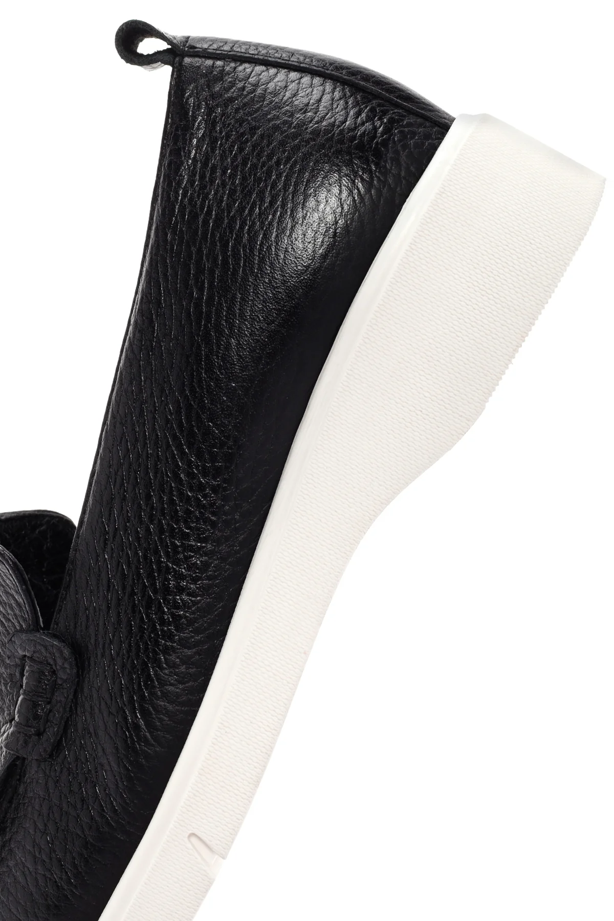 Kadın Siyah Deri Comfort Loafer - Image 8